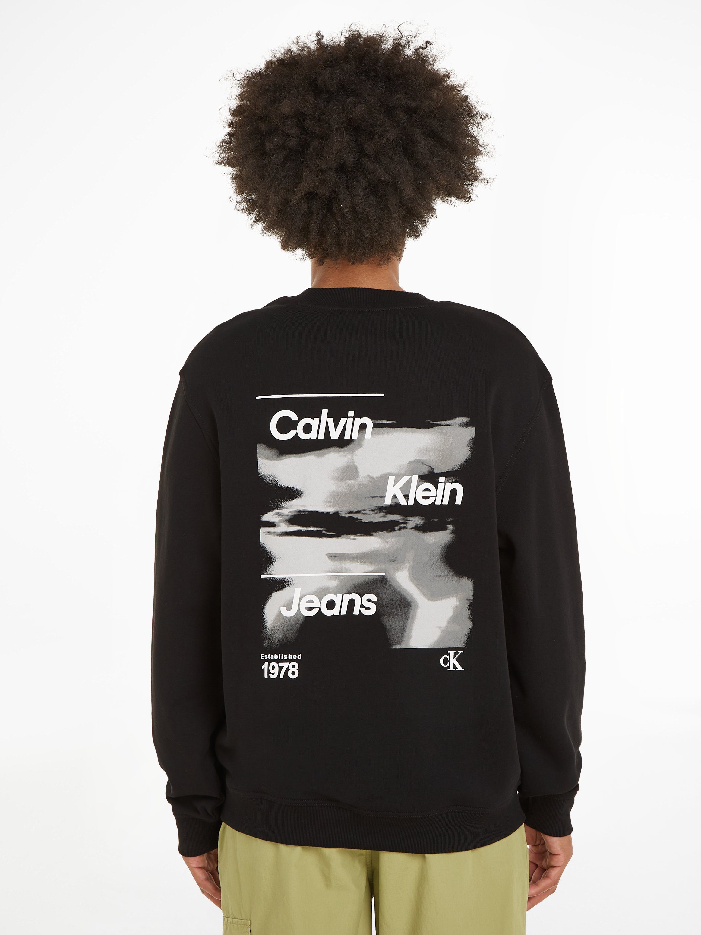Calvin Klein Jeans Sweatshirt DIFFUSED LOGO günstig online kaufen