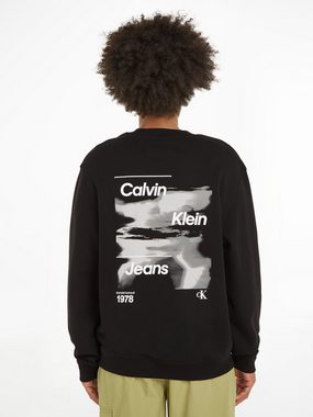 Calvin Klein Jeans Sweatshirt DIFFUSED LOGO CREW NECK mit Logodruck