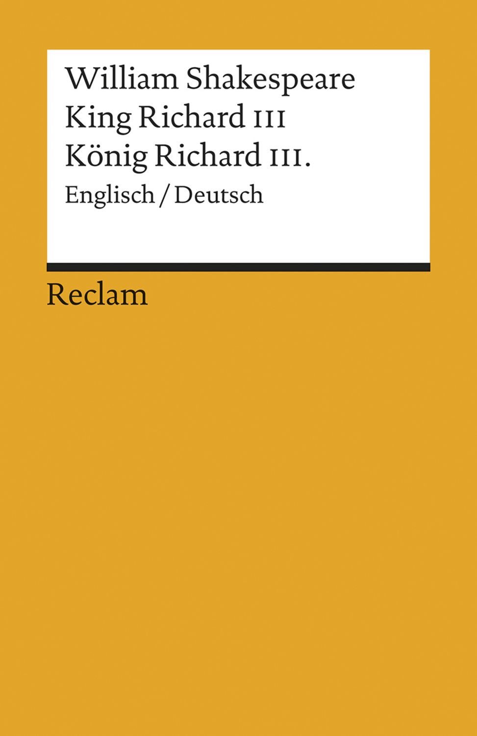 King Richard III / William Shakespeare