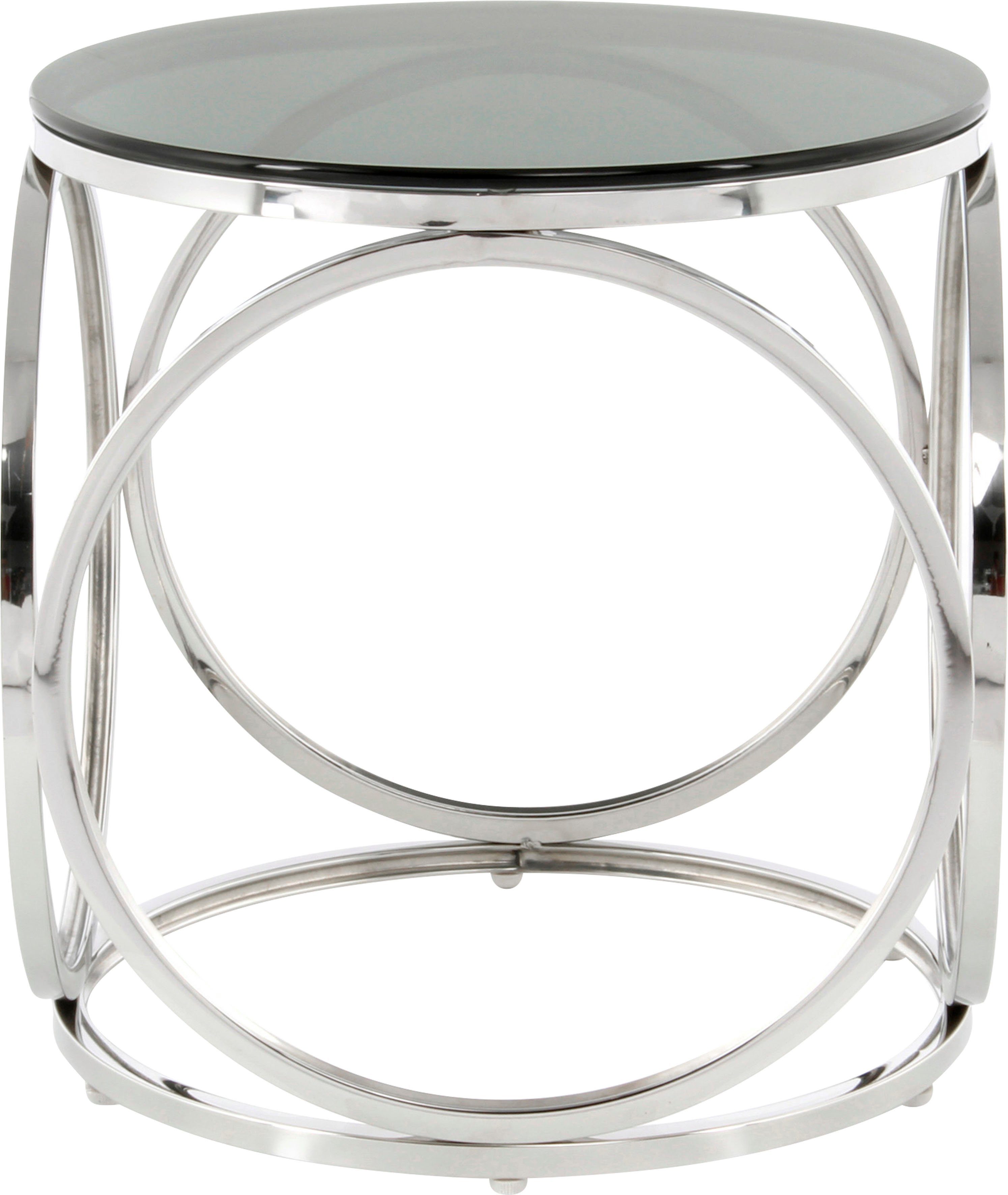 Kayoom Beistelltisch Whitney 125,Beistelltisch mit offenem Design, Gestell aus Metall (1-St), Glamouröses Design, hochwertige Verarbeitung, pflegeleicht