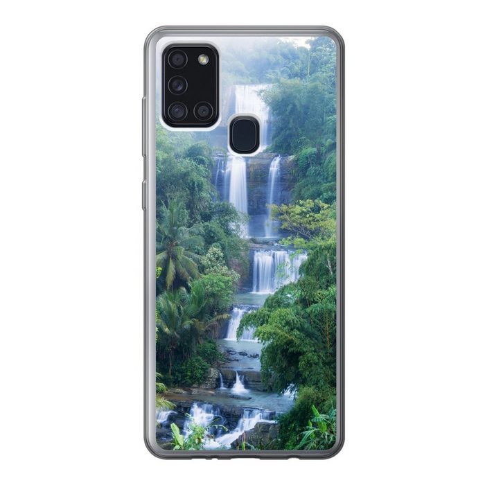 MuchoWow Handyhülle Wasserfälle in Indonesien Handyhülle Samsung Galaxy A21s Smartphone-Bumper Print Handy