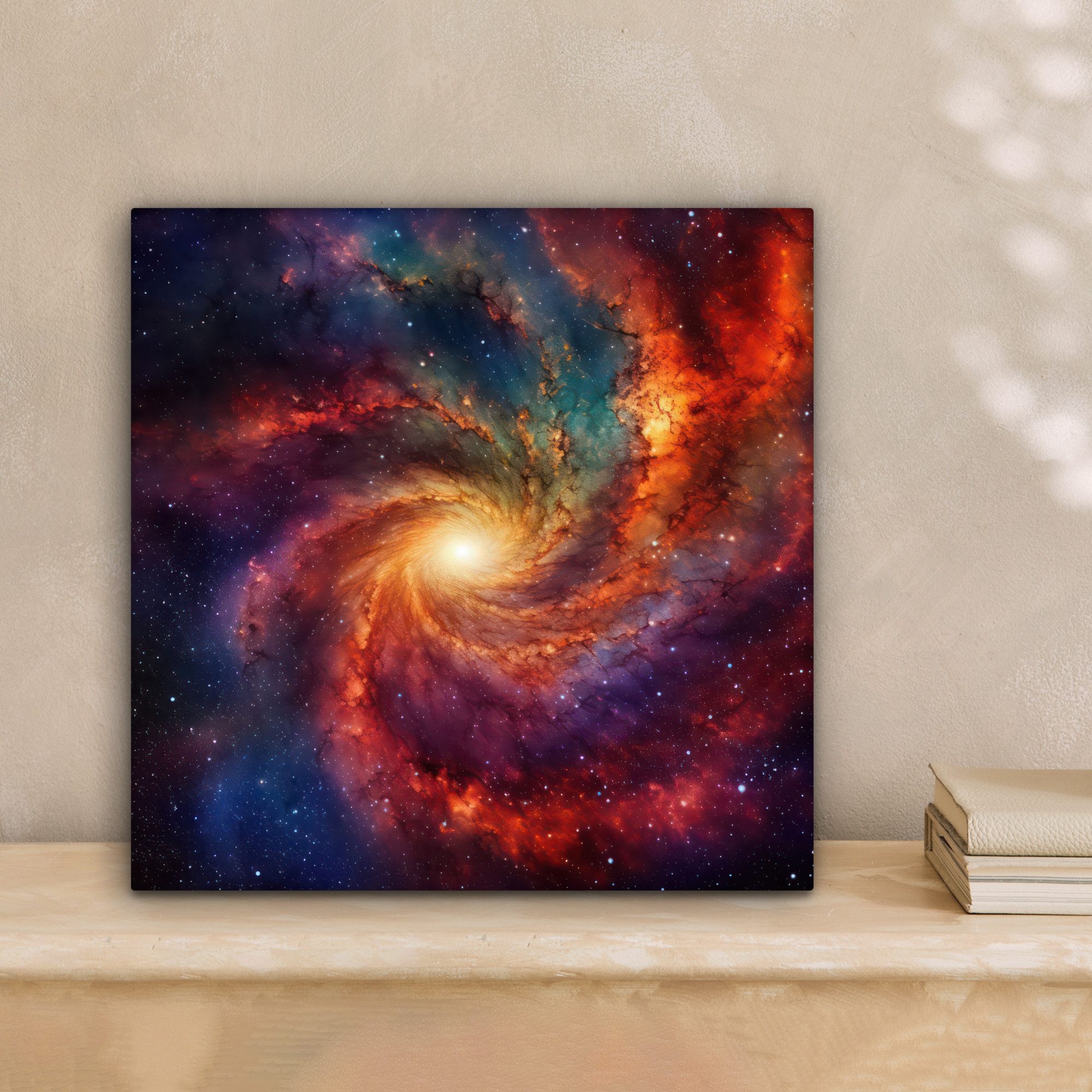 OneMillionCanvasses® Leinwandbild Sternenhimmel - Weltraum - Galaxie - Neon günstig online kaufen