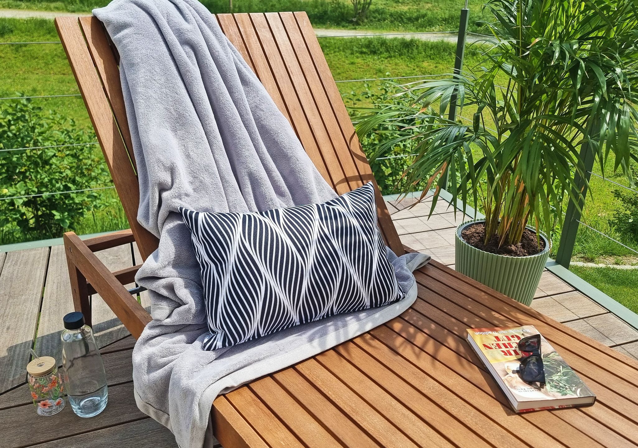 JACK Kissenbezüge 2er Set 30x50cm Motiv Outdoor Kissen Wasserfest, (2 Stück), 2x Kissenhülle, strapazierfähig, wasserabweisend, Innen & Außen