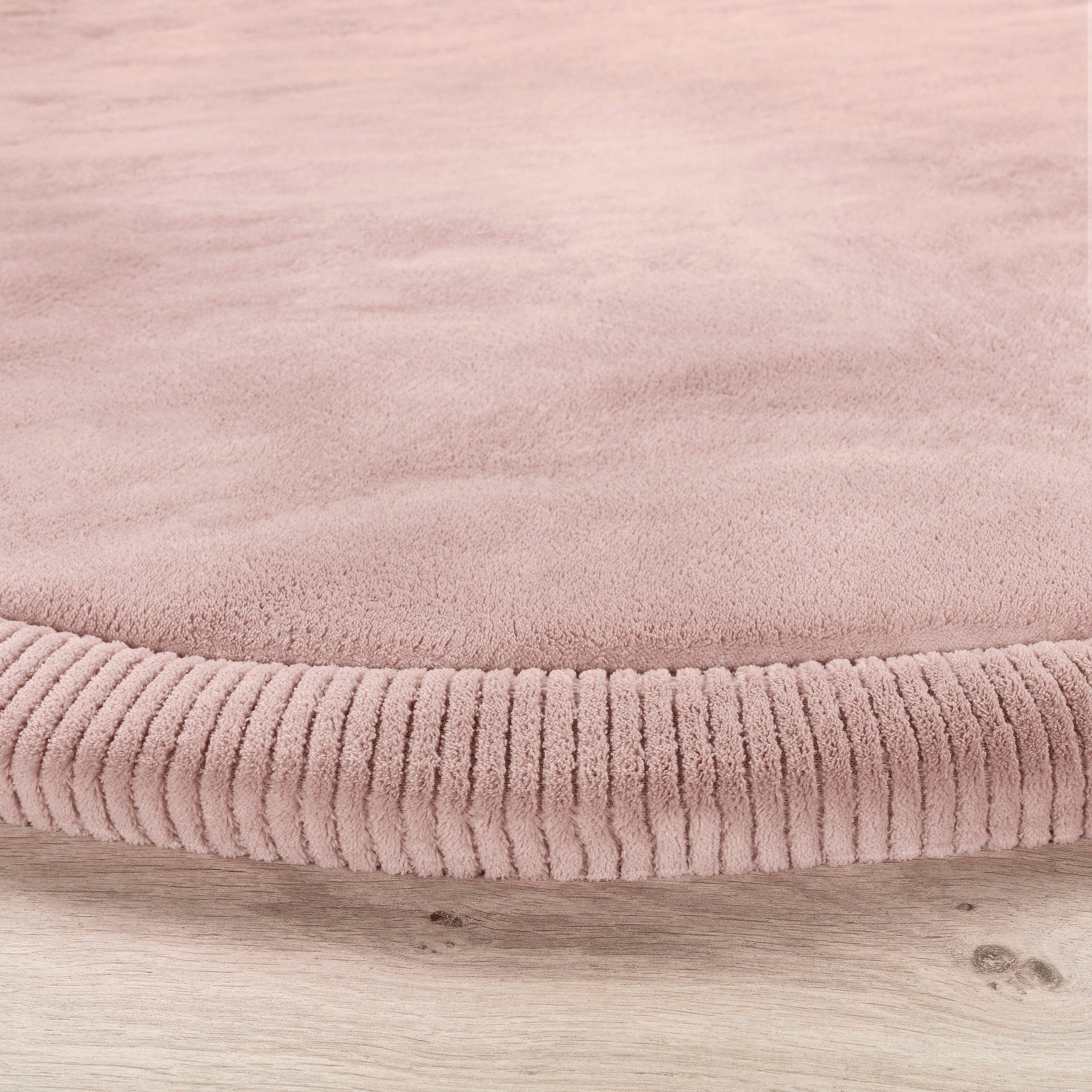 Home, Foam, mit pink Uni rund, waschbar 475, 24 Tatami Teppich Paco Kurzflor, Farben, Memory mm, Höhe: