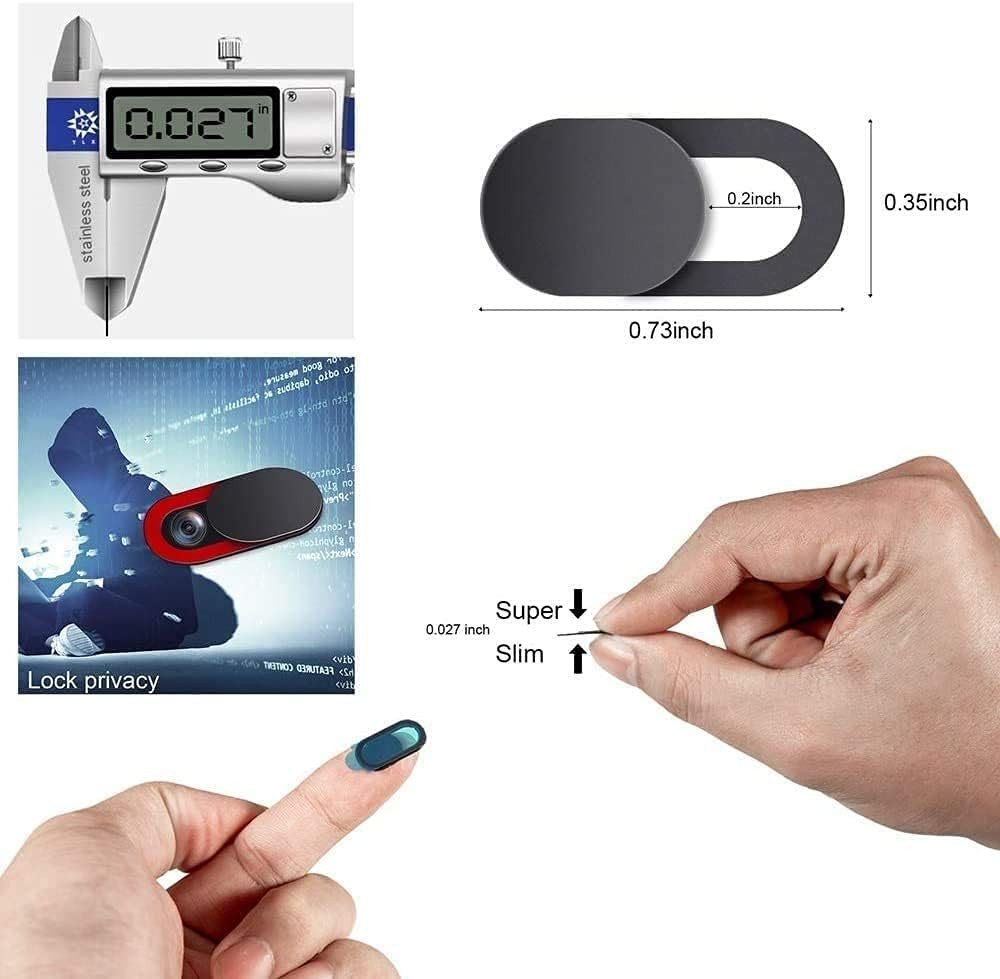 Thumbnail - MEGAGOODS Aufkleber Webcam Abdeckung Schieber magnetisch für Laptop Tablet Handy 10er DE.
