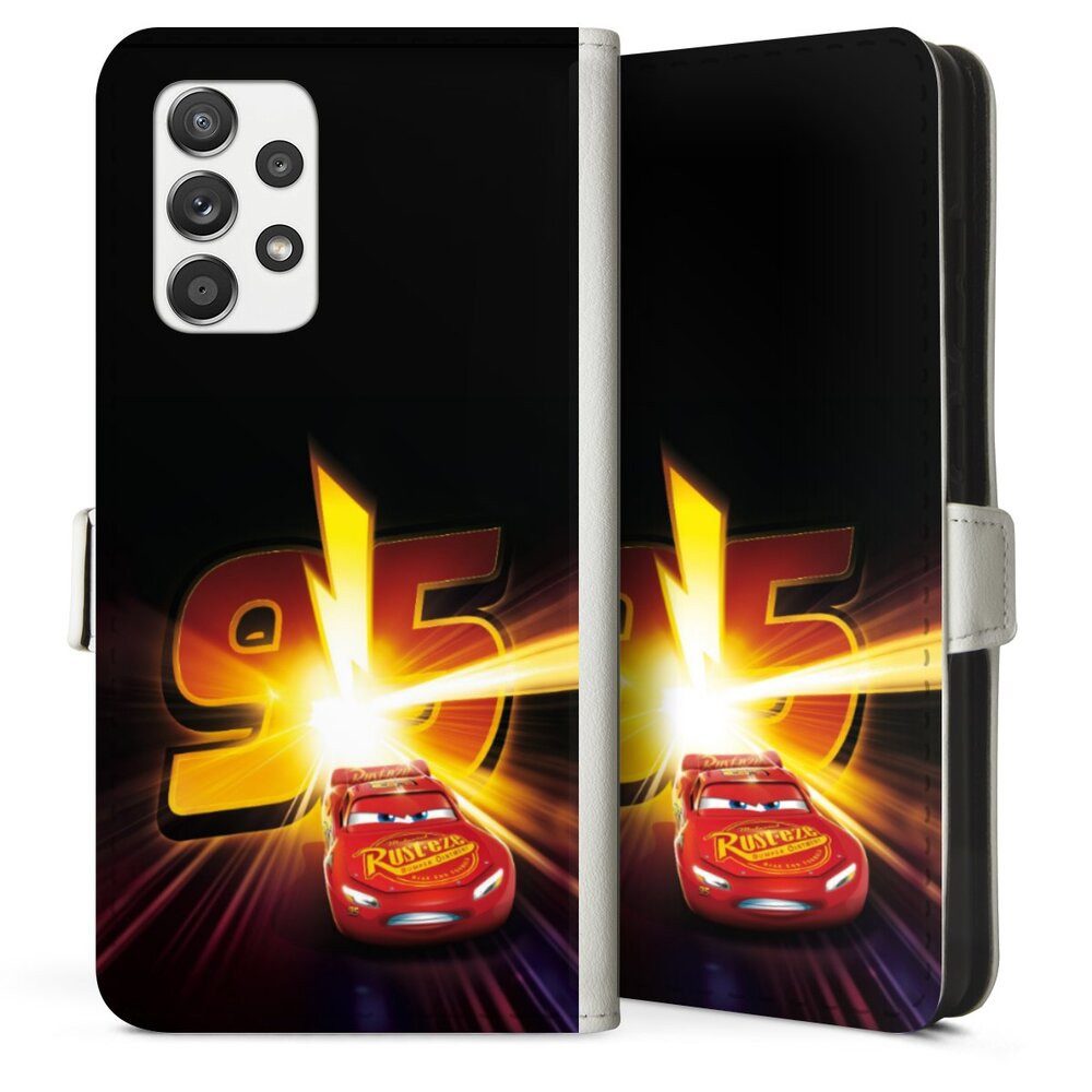 DeinDesign Handyhülle Offizielles Lizenzprodukt Cars Lightning Mcqueen 95 Cars3 Lightning 95, Samsung Galaxy A52s 5G Hülle Handy Flip Case Wallet Cover