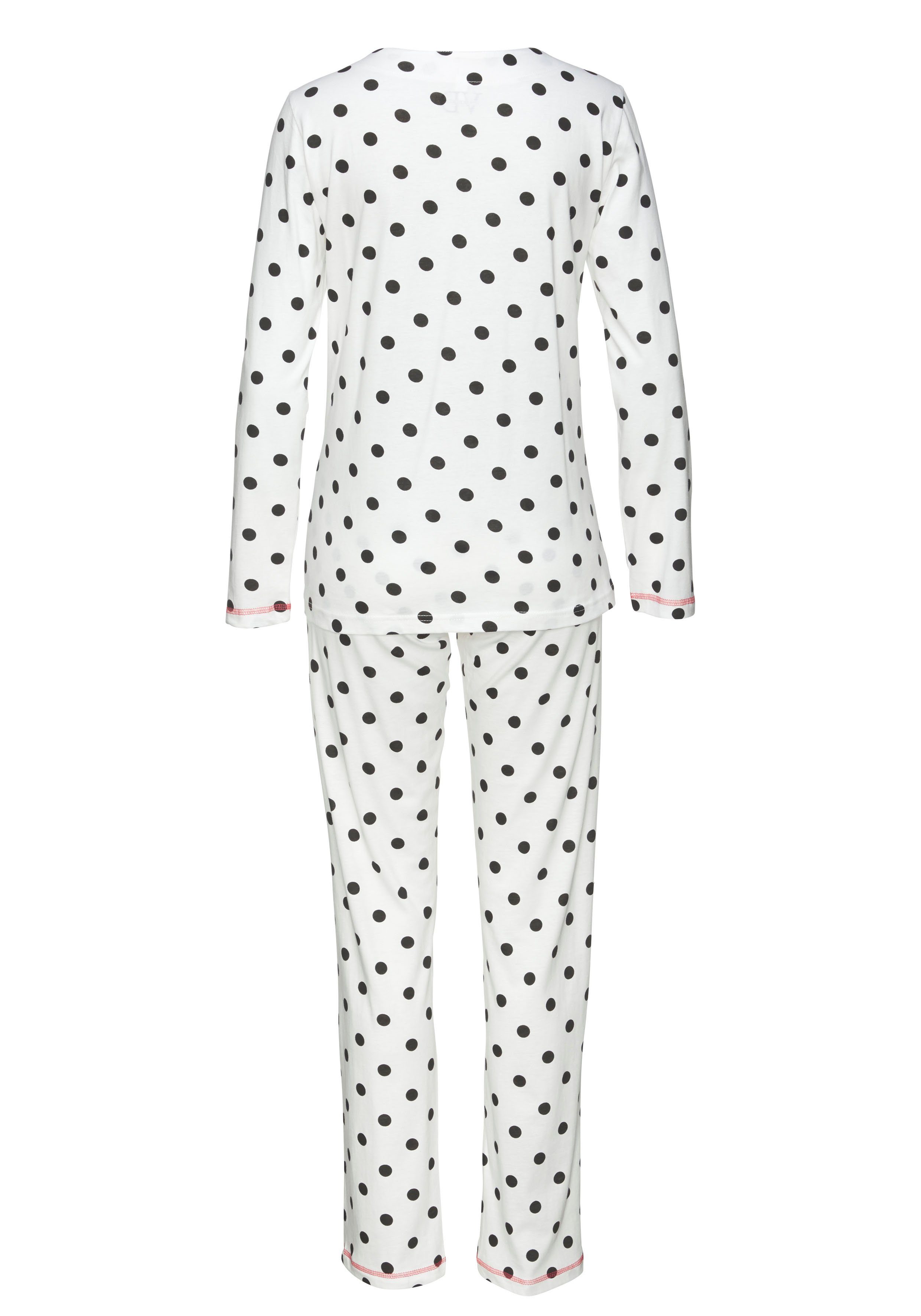Vivance Dreams by Lascana Pyjama (Packung, 4 tlg., 2 Stück) mit großen Punkten und Sternen – Bild 5 von 5