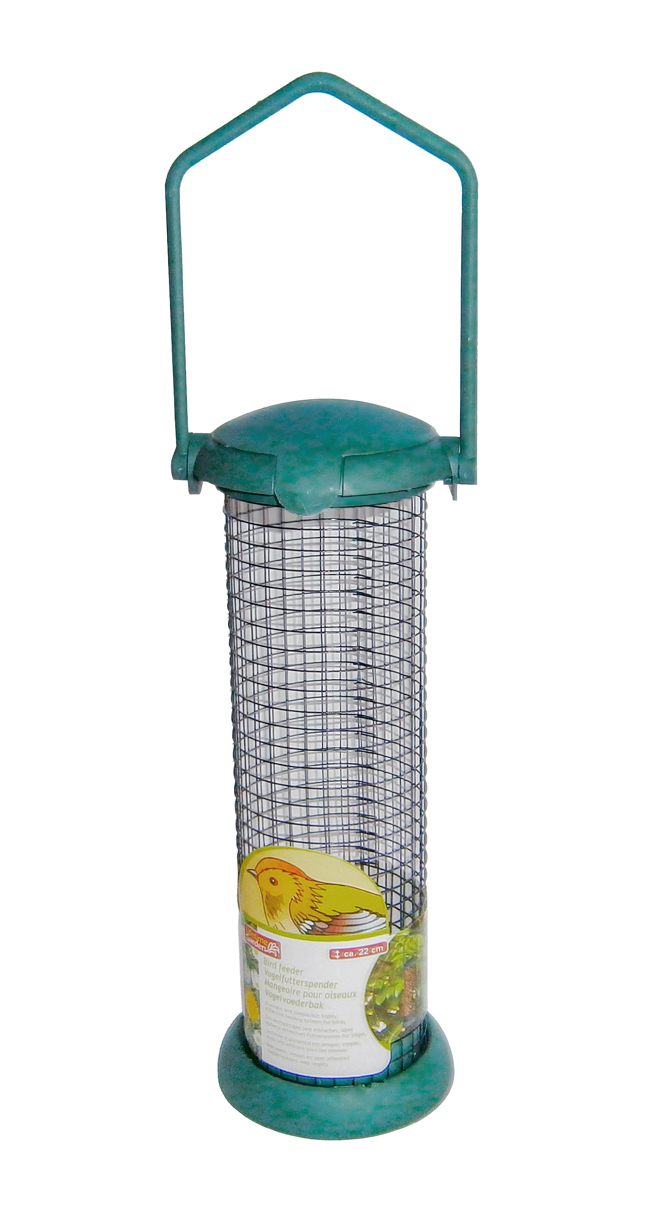 Futterspender FUTTERSPENDER 22cm Vogel Futter Station Kunststoff Erdnussspender 23