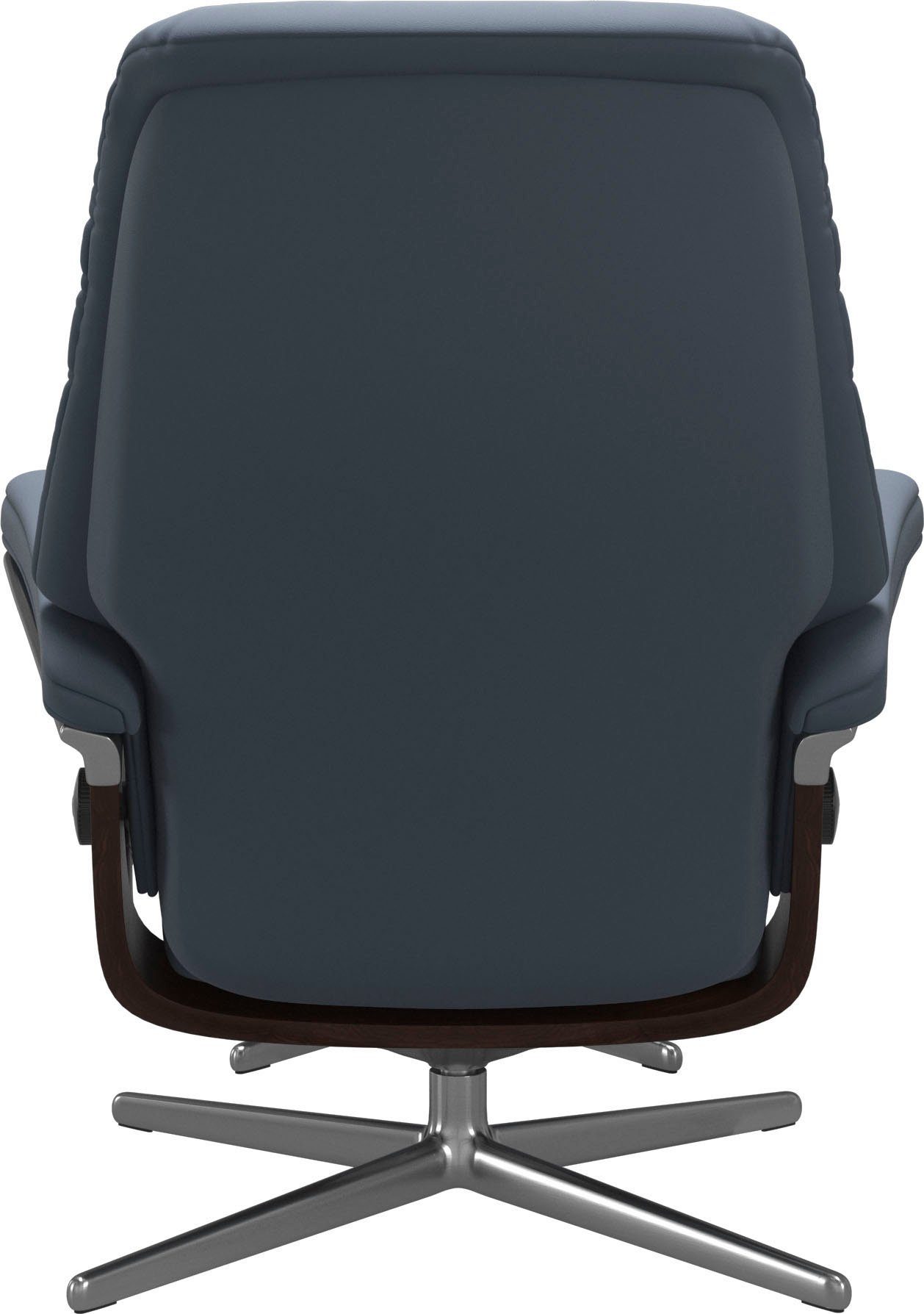 Stressless® Relaxsessel Sunrise (Set, Relaxsessel mit Hocker), mit Hocker, mit Cross Base, Größe S, M & L, Holzakzent Braun