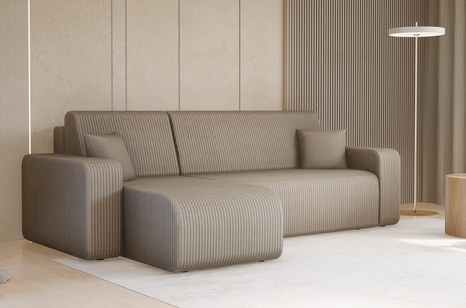 Compleo Ecksofa mit Schlaffunktion und Bettkasten günstig online kaufen