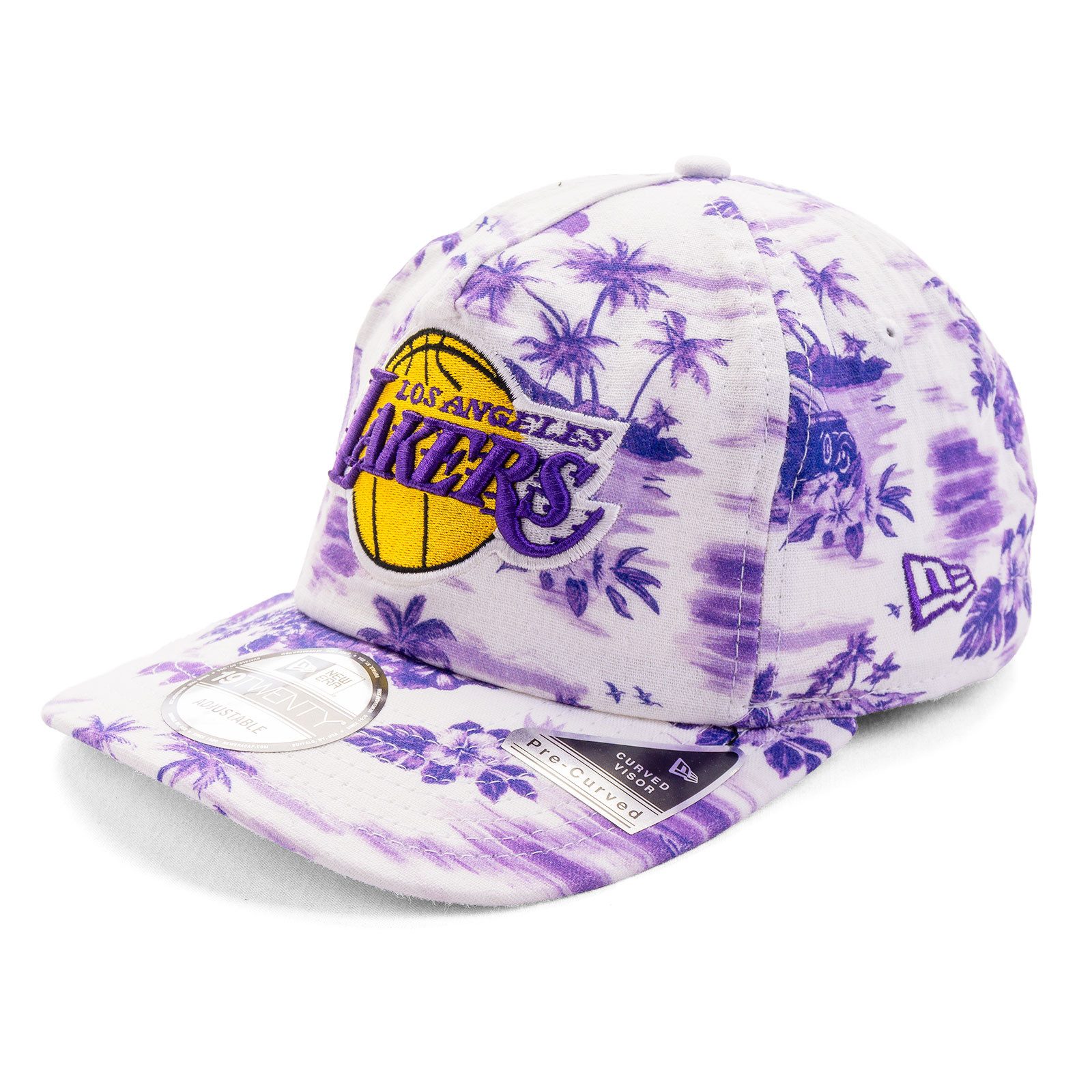 New Era Snapback Cap Cap New Era Tropics 19 Twenty Los Angeles Lakers (1-St) Gebogener Schirm