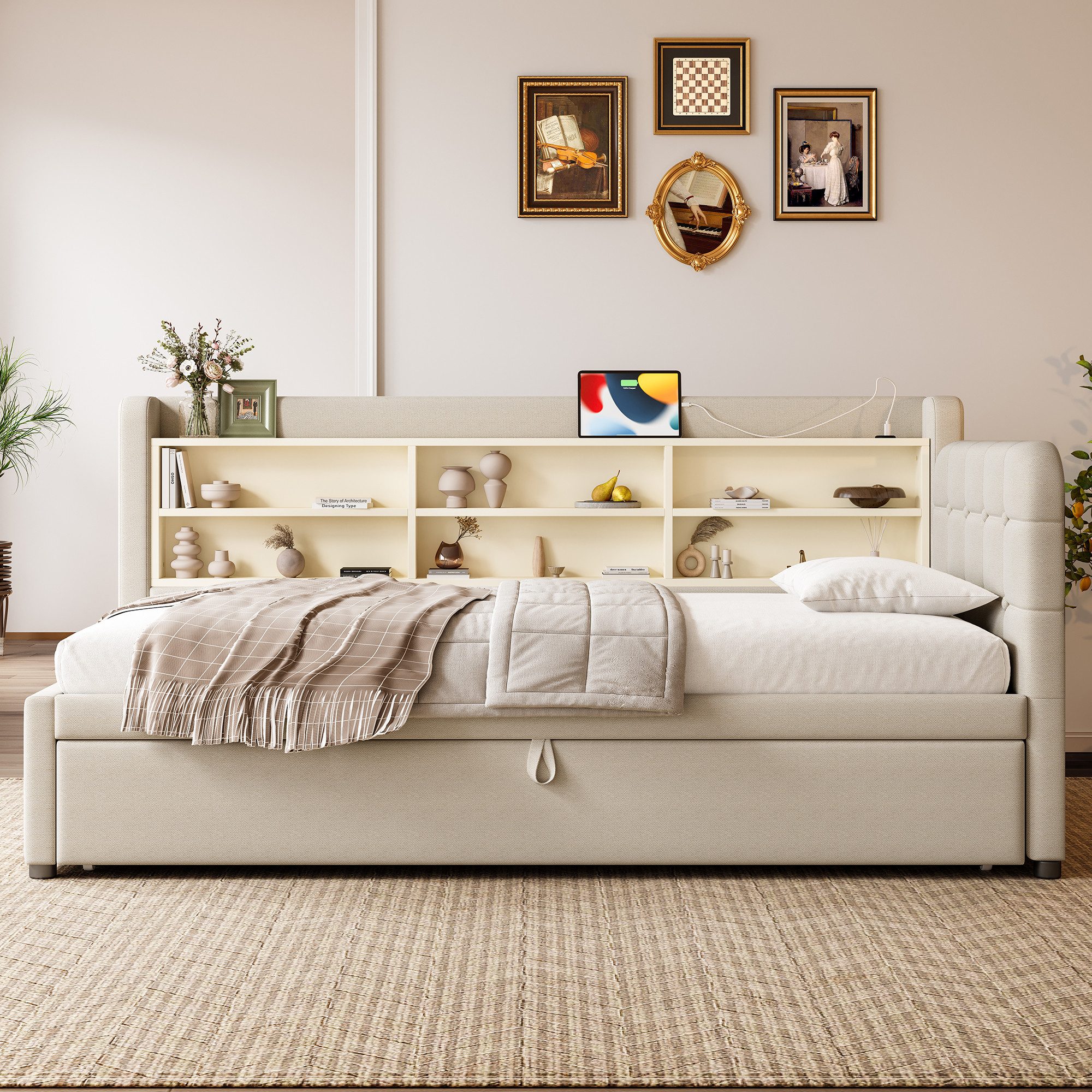 STILVORA Schlafsofa 90×200 mit Ausziehbett,Tagesbett Daybett günstig online kaufen