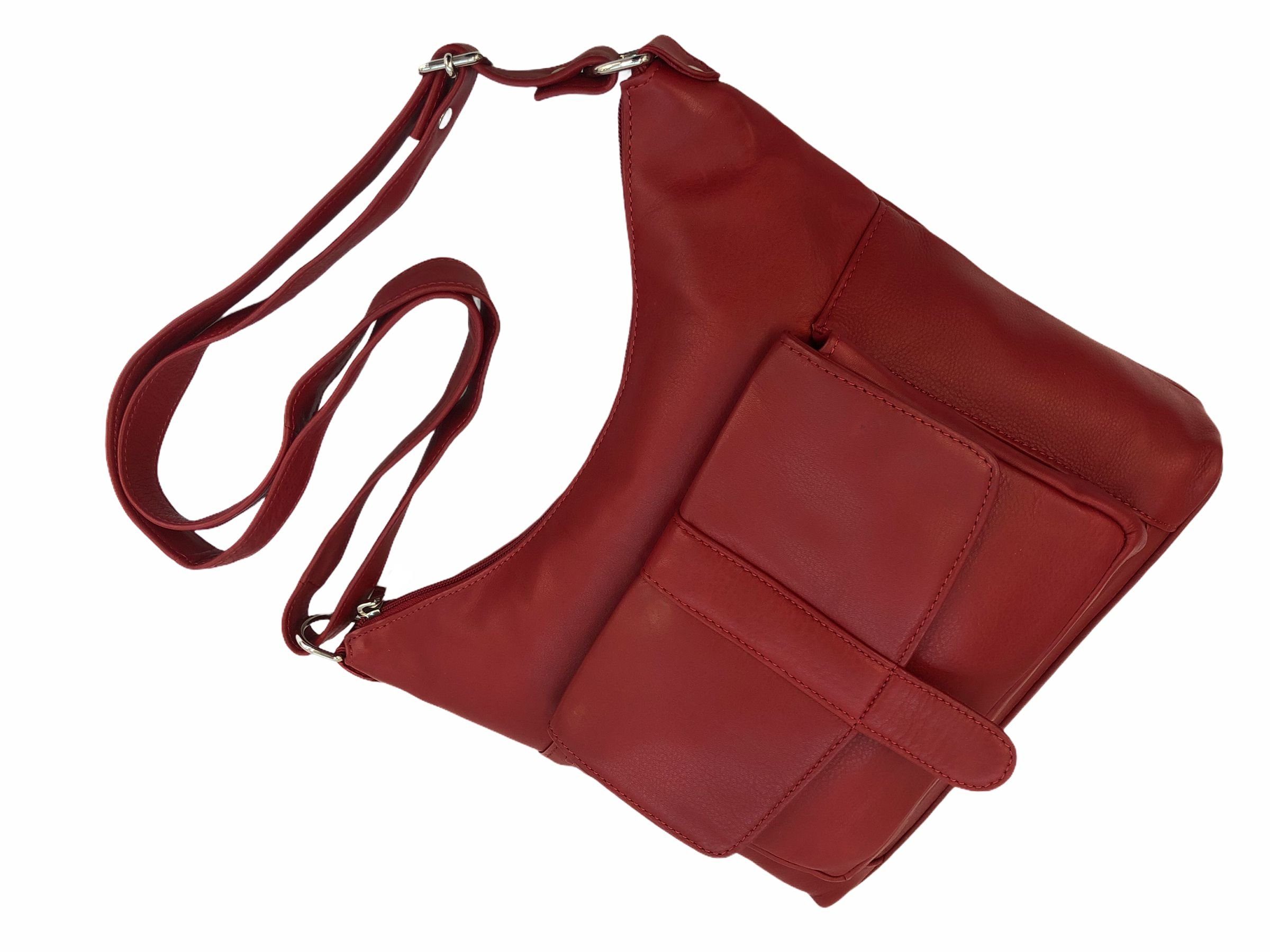 Cinino Handtasche Lydia, Umhängetasche Ledertasche