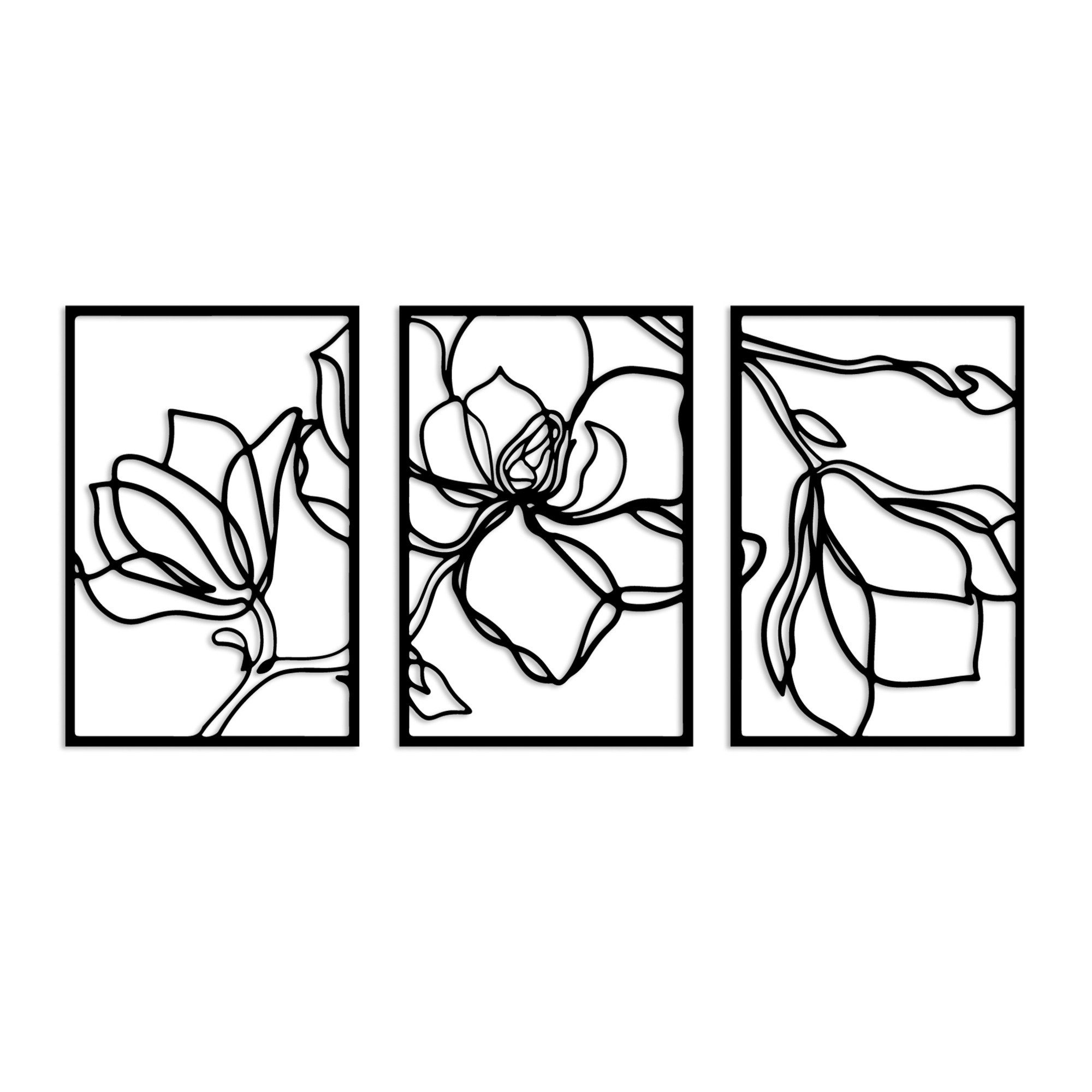 Wallity Wanddekoobjekt 100% METAL, 30 x 45 cm (3 Pieces) L3615