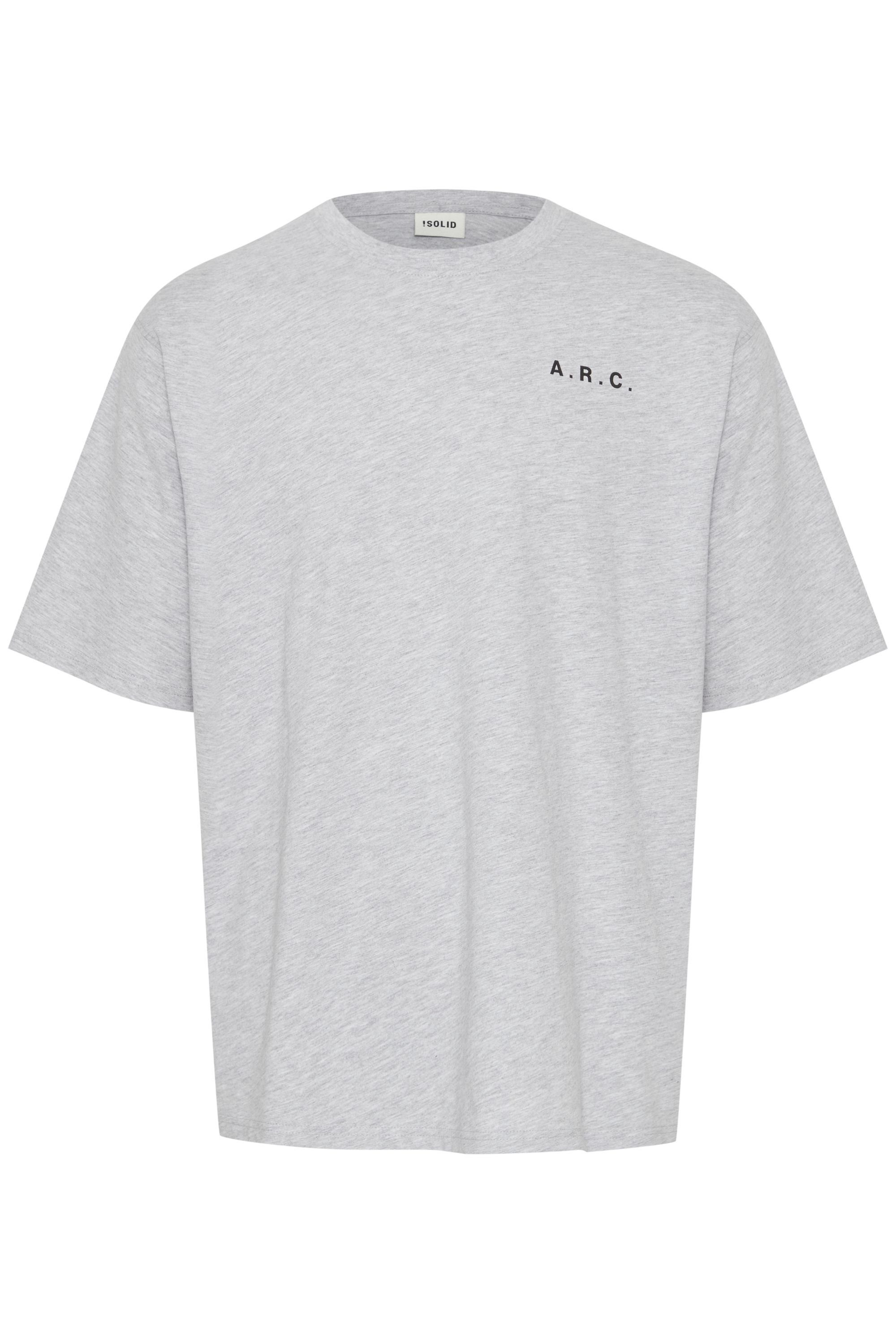 21301030-ME - SDElam (1541011) Melange Light Grey T-Shirt !Solid