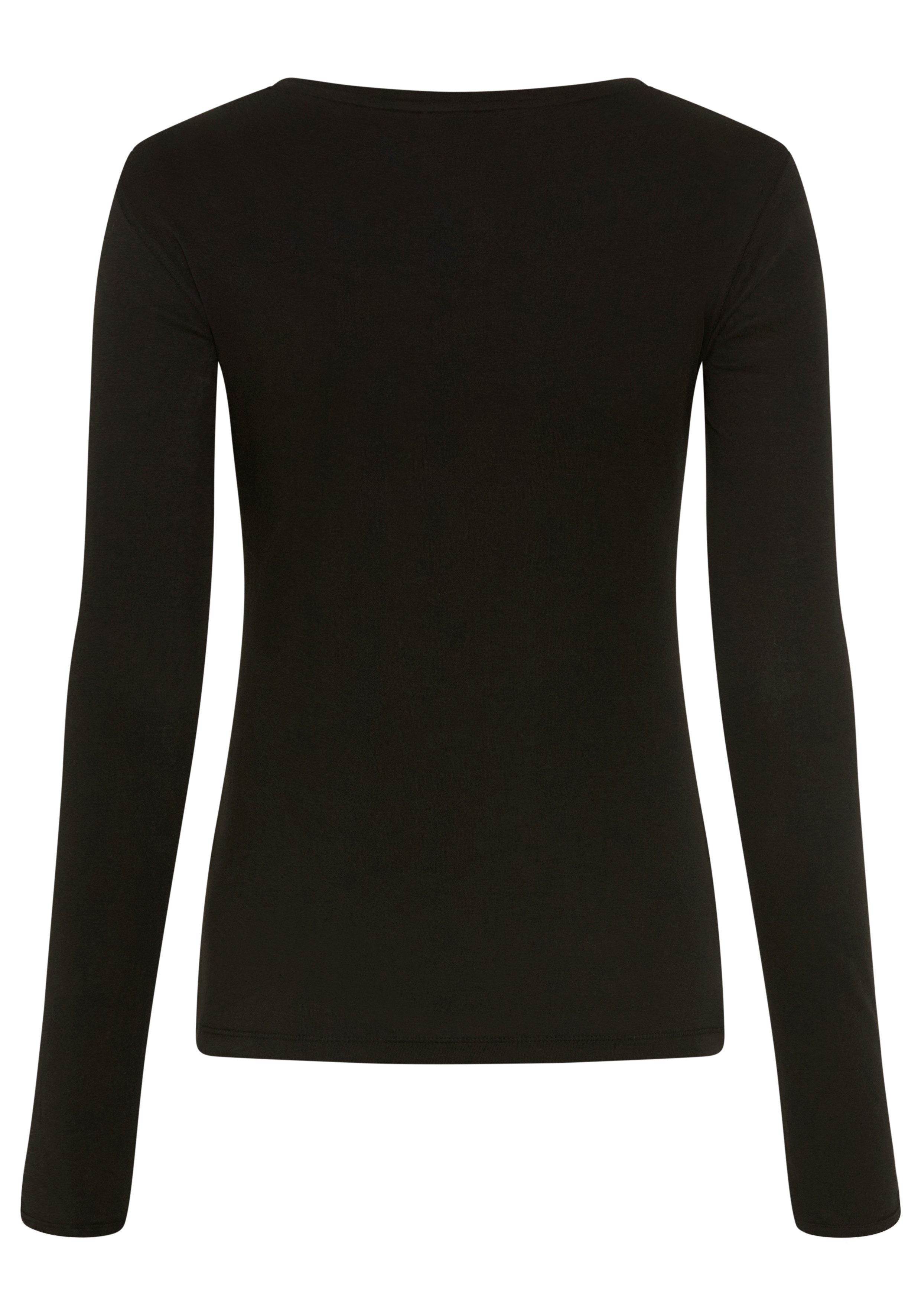BOSS ORANGE Langarmshirt Edeline Premium Damenmode mit geknöpften Ärmeln, Slim Fit