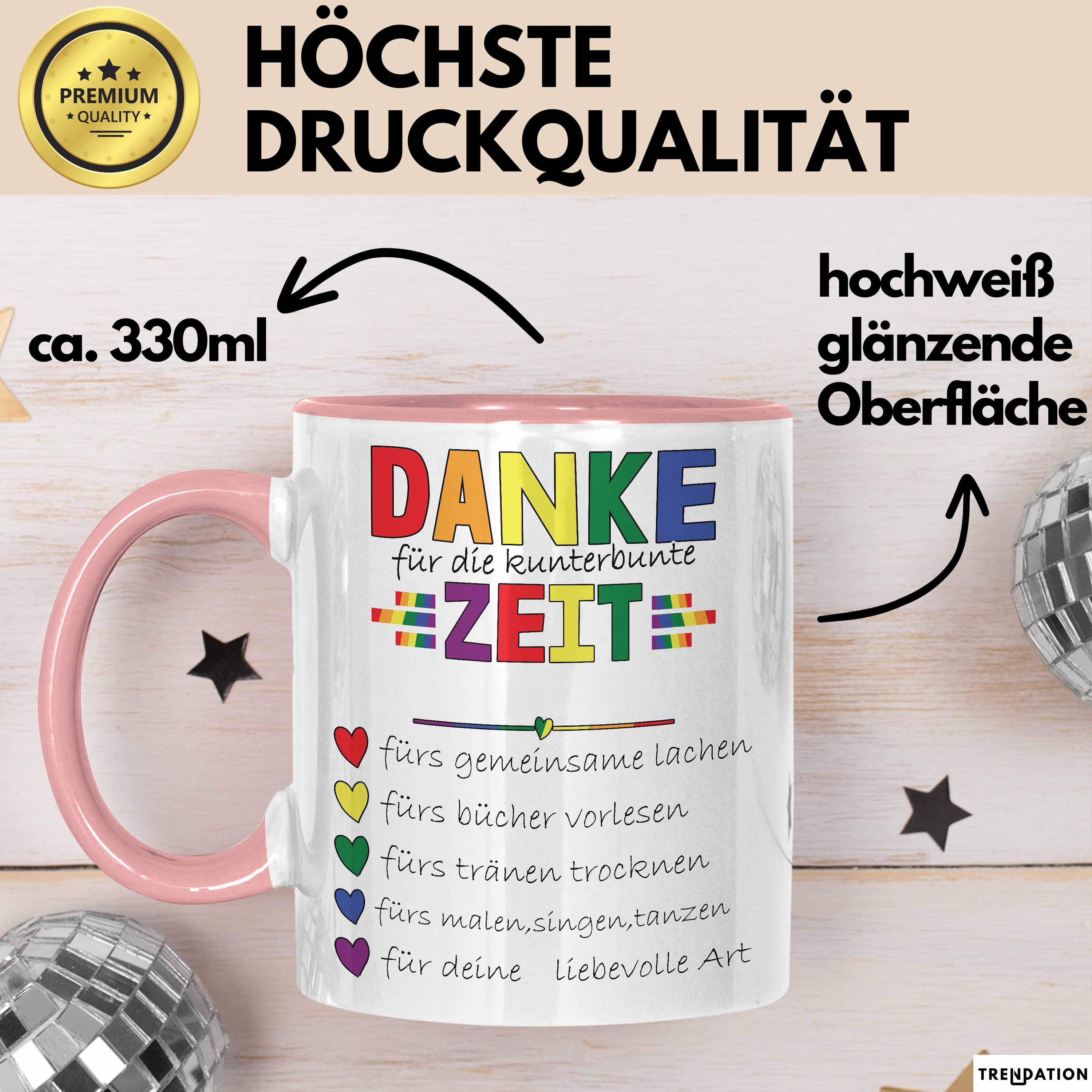 Trendation Tasse Erzieherin Abschiedsgeschenk Tasse Abschied Kindergarten Geschenkidee
