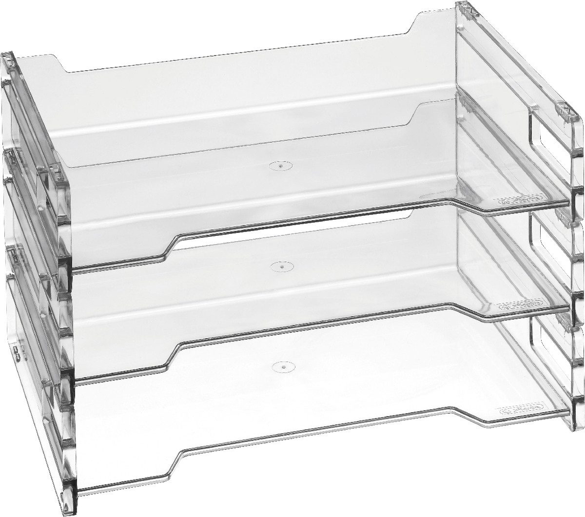 Herlitz Briefablage Briefablage A4 quer transparent