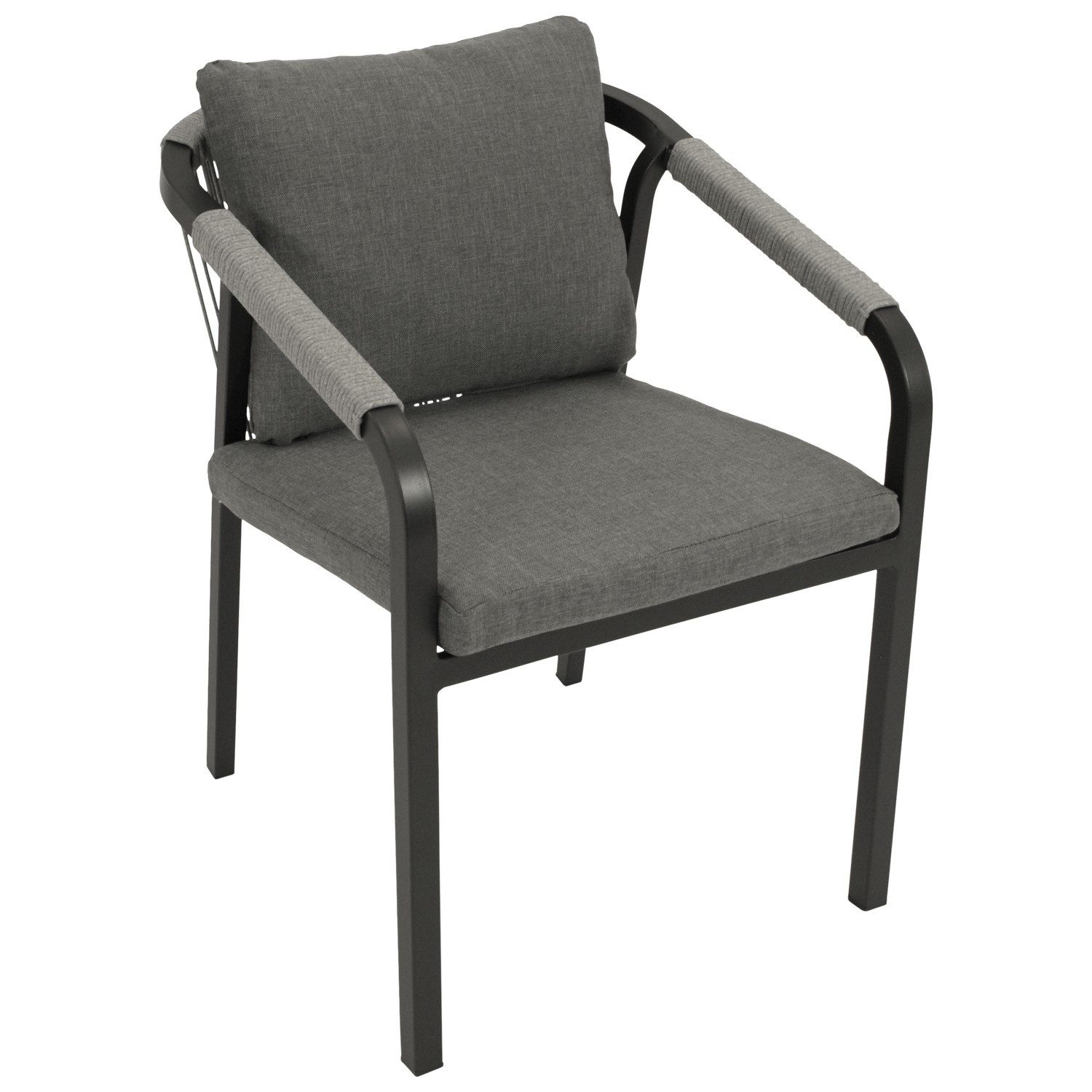 DEGAMO Garten-Essgruppe FARO, (9-tlg., 8x Stapelsessel, günstig online kaufen