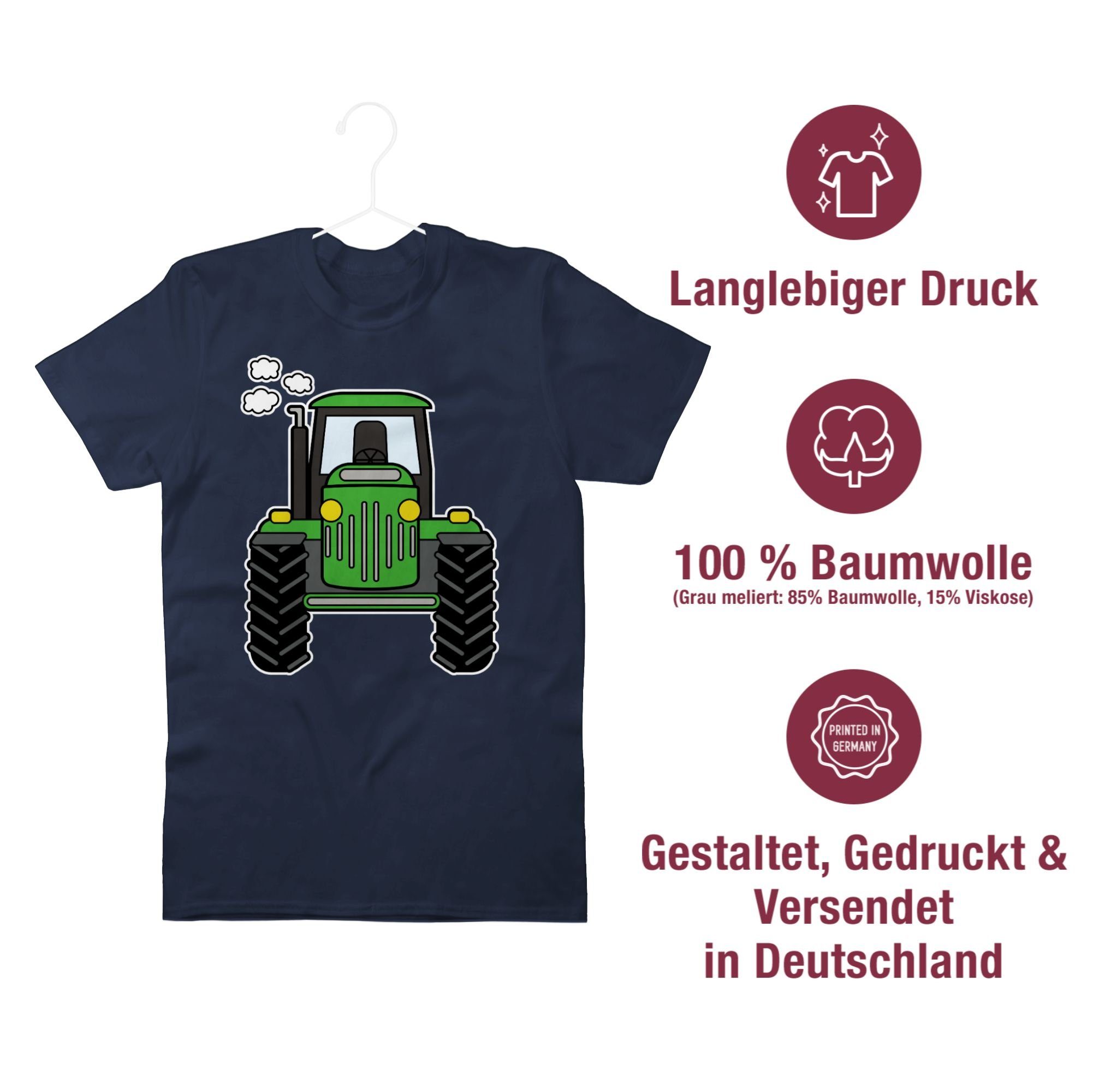 Herren Shirts Shirtracer T-Shirt Traktor Front - Fahrzeuge Zubehör - Herren Premium T-Shirt Fahrrad Bagger und Co.