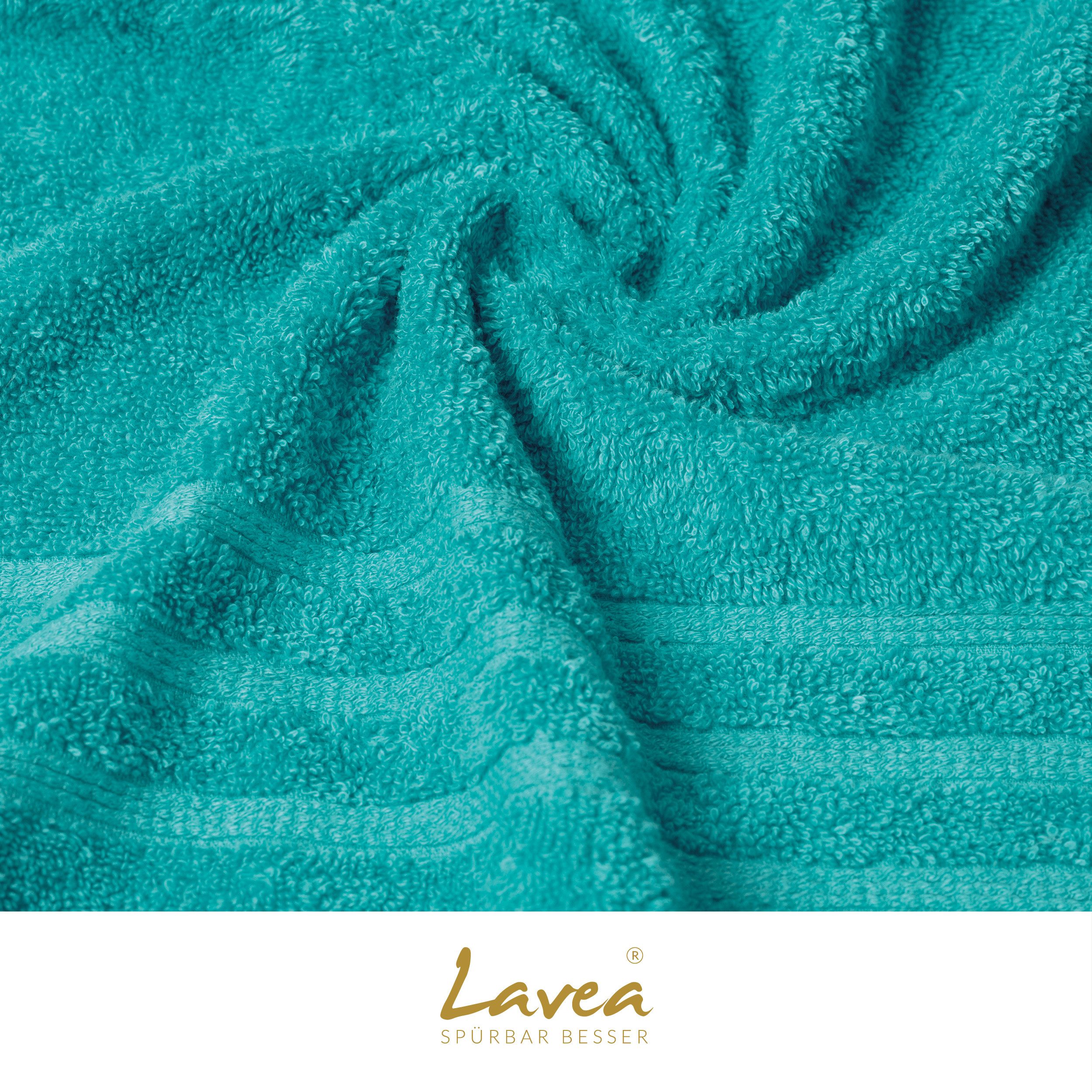 Lavea Handtücher Bali Handtuch 50x100 cm, Sporthandtuch, Fitness-Handtuch, Weiches Bio-Baumwollfrottee (1-St), pflegeleicht, GOTS-zertifiziert, extra saugstark  – Bild 5 von 5