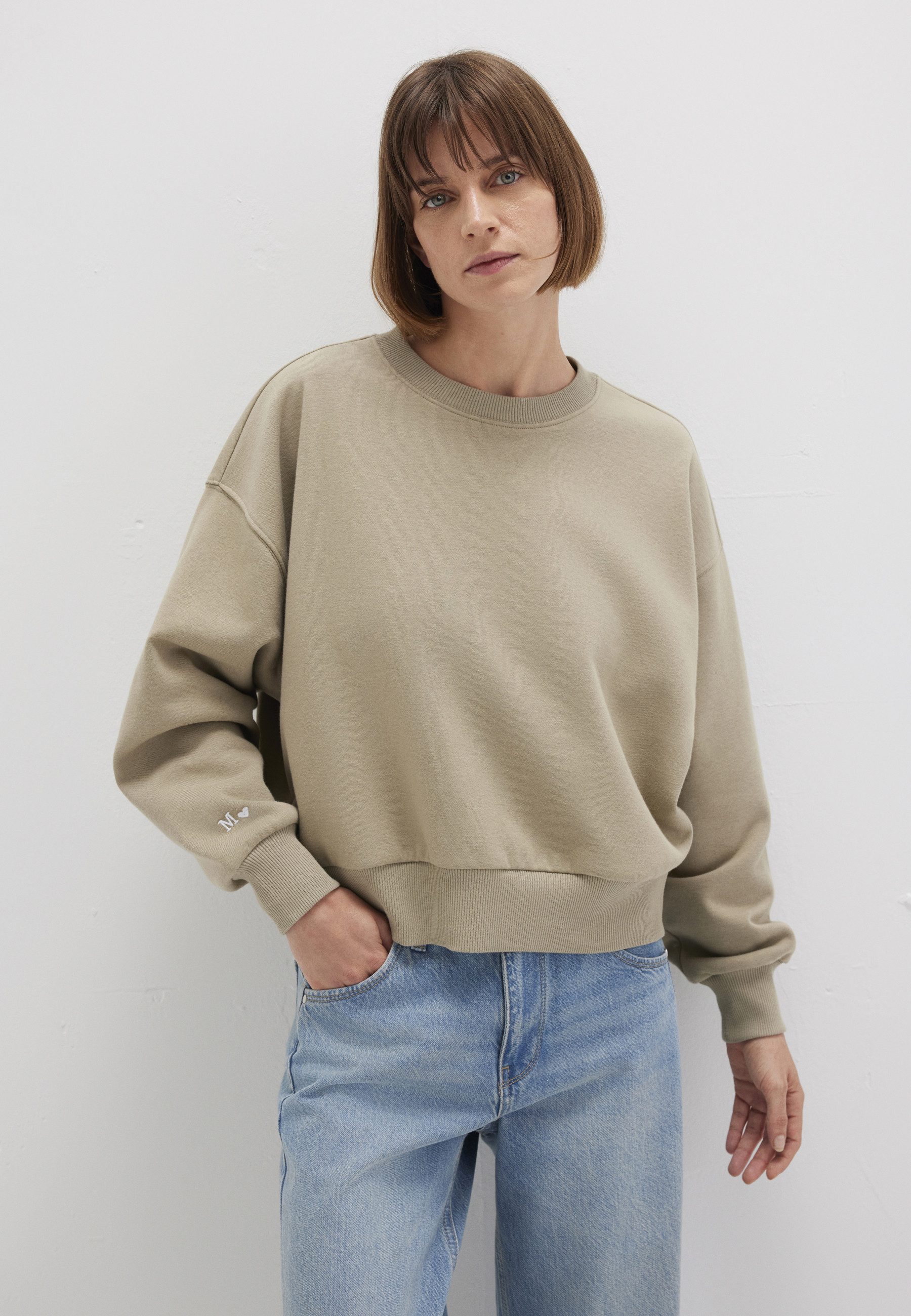 Mavi Rundhalspullover CREW NECK SWEATSHIRT Sweatshirt cropped günstig online kaufen