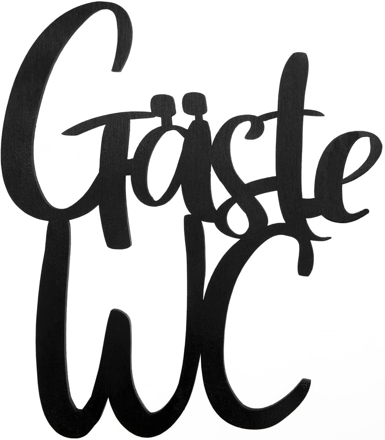 Logbuch-Verlag Wanddekoobjekt Gäste-WC Türschild aus Holz günstig online kaufen