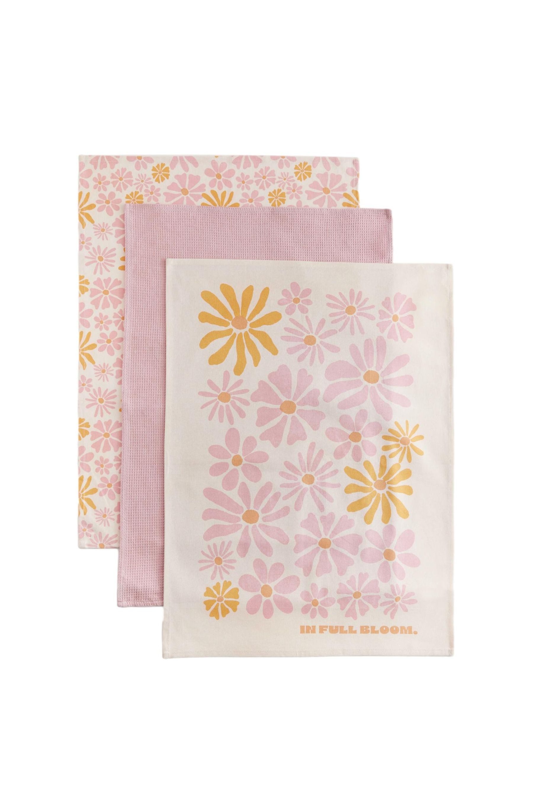 Next Geschirrtuch Gracie Geschirrtücher 3er-Pack aus 100% Baumwolle, (3-tlg günstig online kaufen