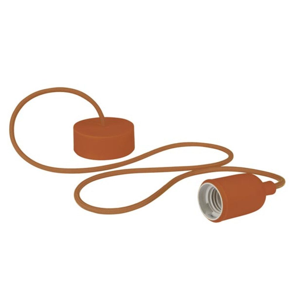 Velleman Pendelleuchte Vellight Pendelleuchte mit Textilkabel, Silikongummi, 100 cm, längenve