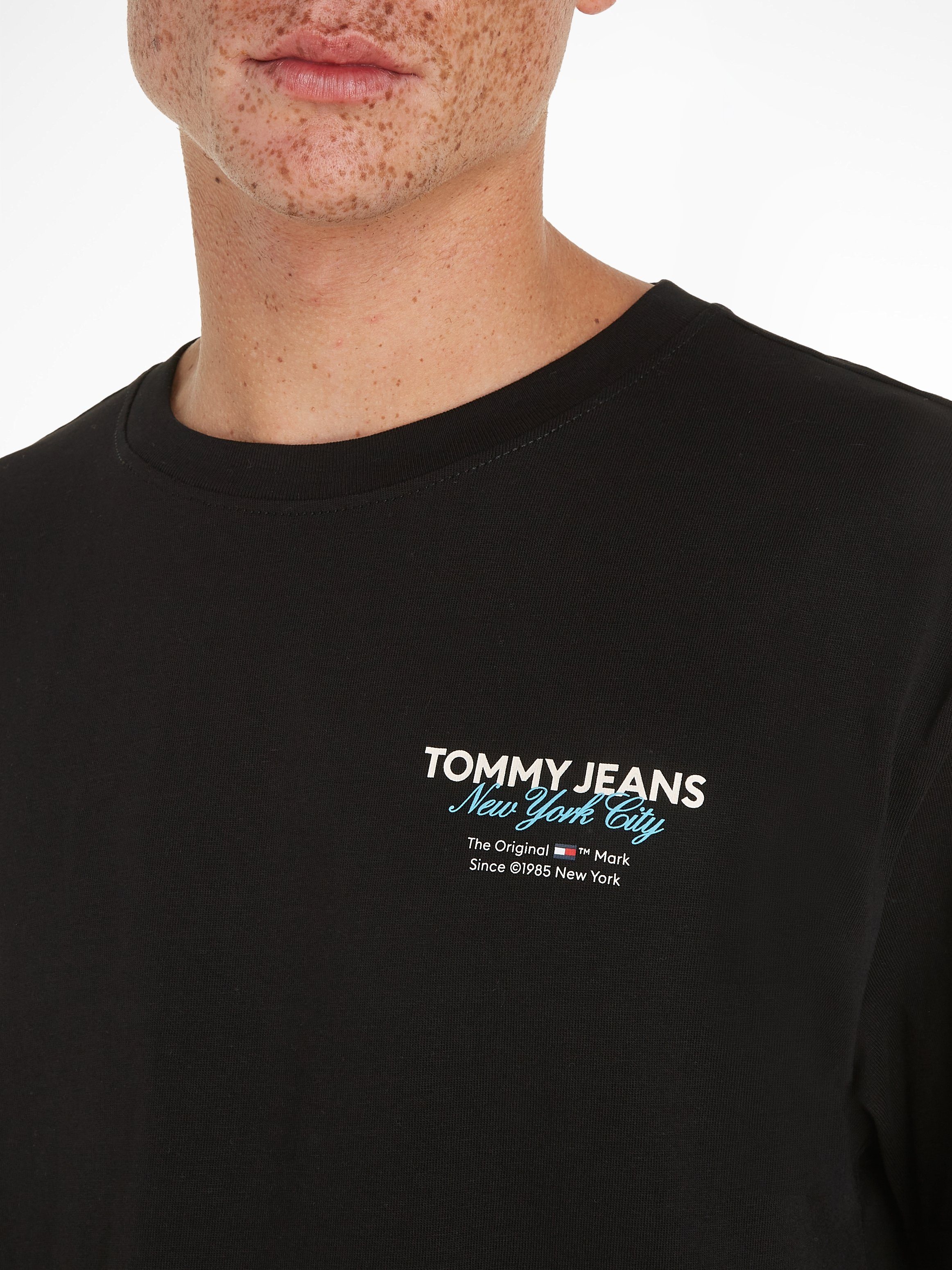 REG Tommy T-Shirt TJM NYC Black COLOR TJ Jeans POP TEE