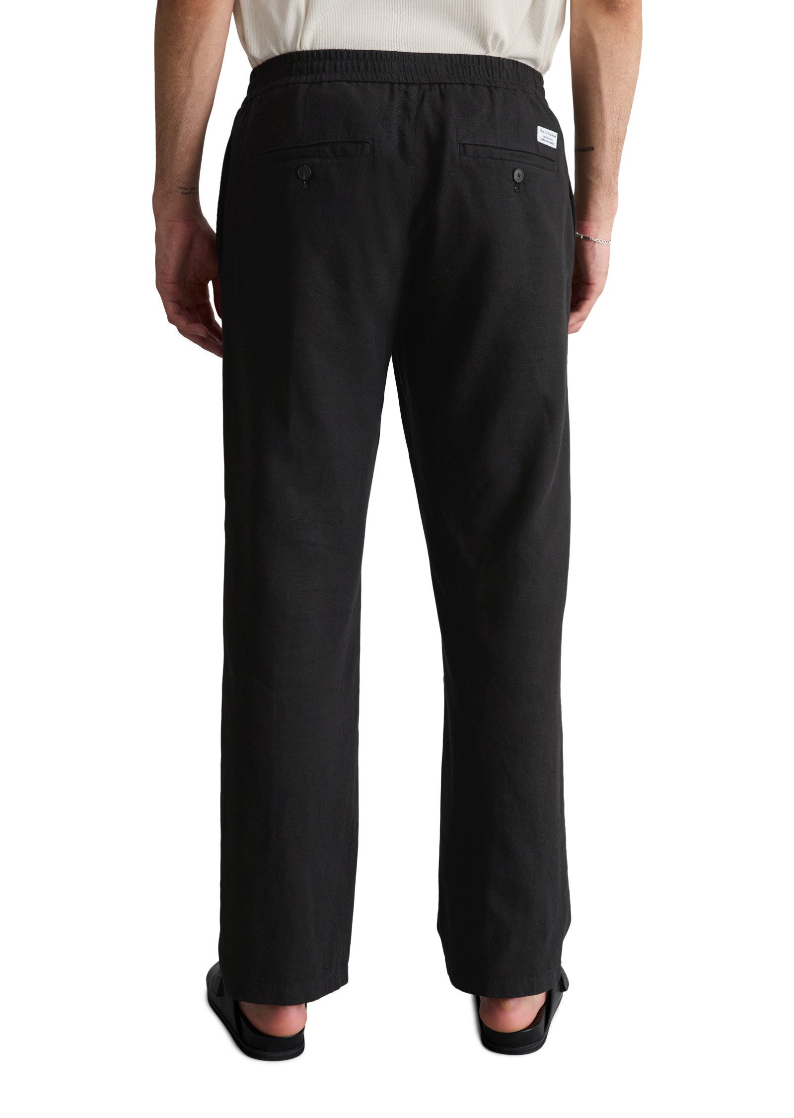Marc O'Polo DENIM Chinohose aus Bio-Baumwolle und Leinen