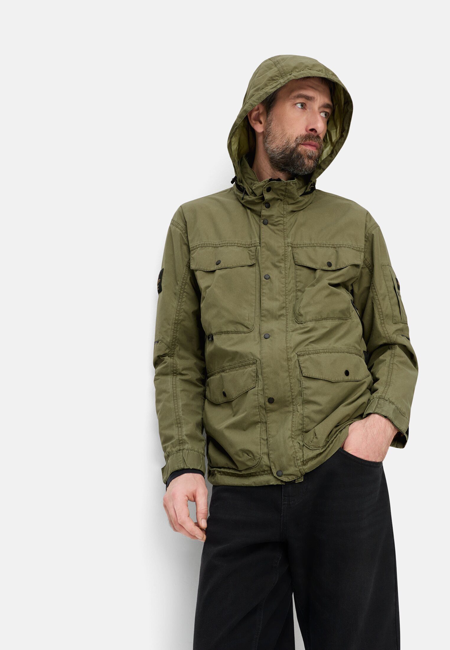 camel active Outdoorjacke mit Roll-up Kapuze Langarm – Bild 4 von 5