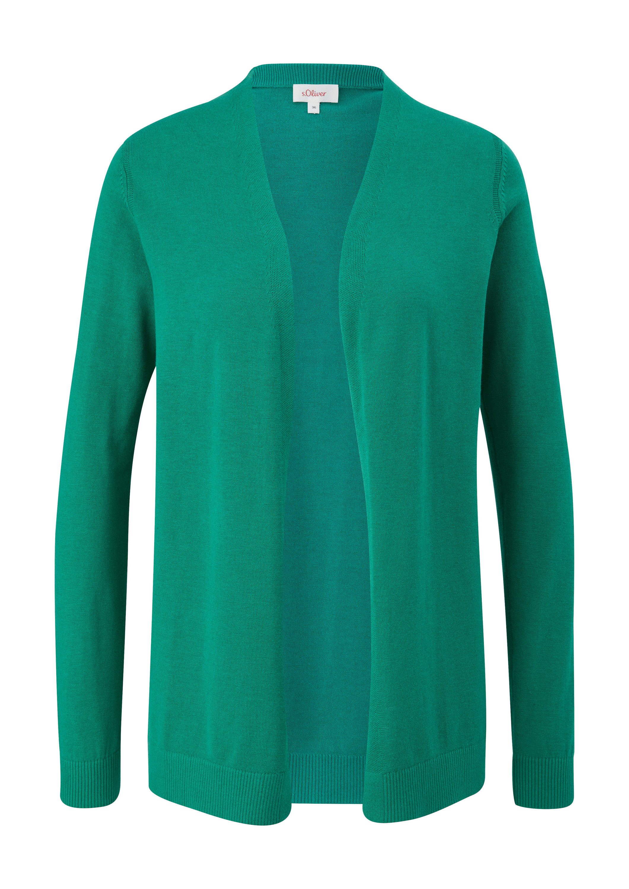 s.Oliver Cardigan Strickjacke Strickjacke aus Viskosemix