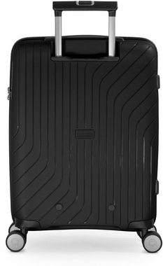 Hauptstadtkoffer Hartschalen-Trolley »TXL, schwarz, 55 cm«, 4 Rollen, mit gepolstertem Laptopfach