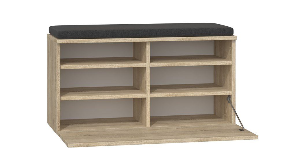 ibonto Schuhbank Schuhkommode Gepolstertert Moderne mit Sitzfläche und Stauraum – Bild 2 von 3