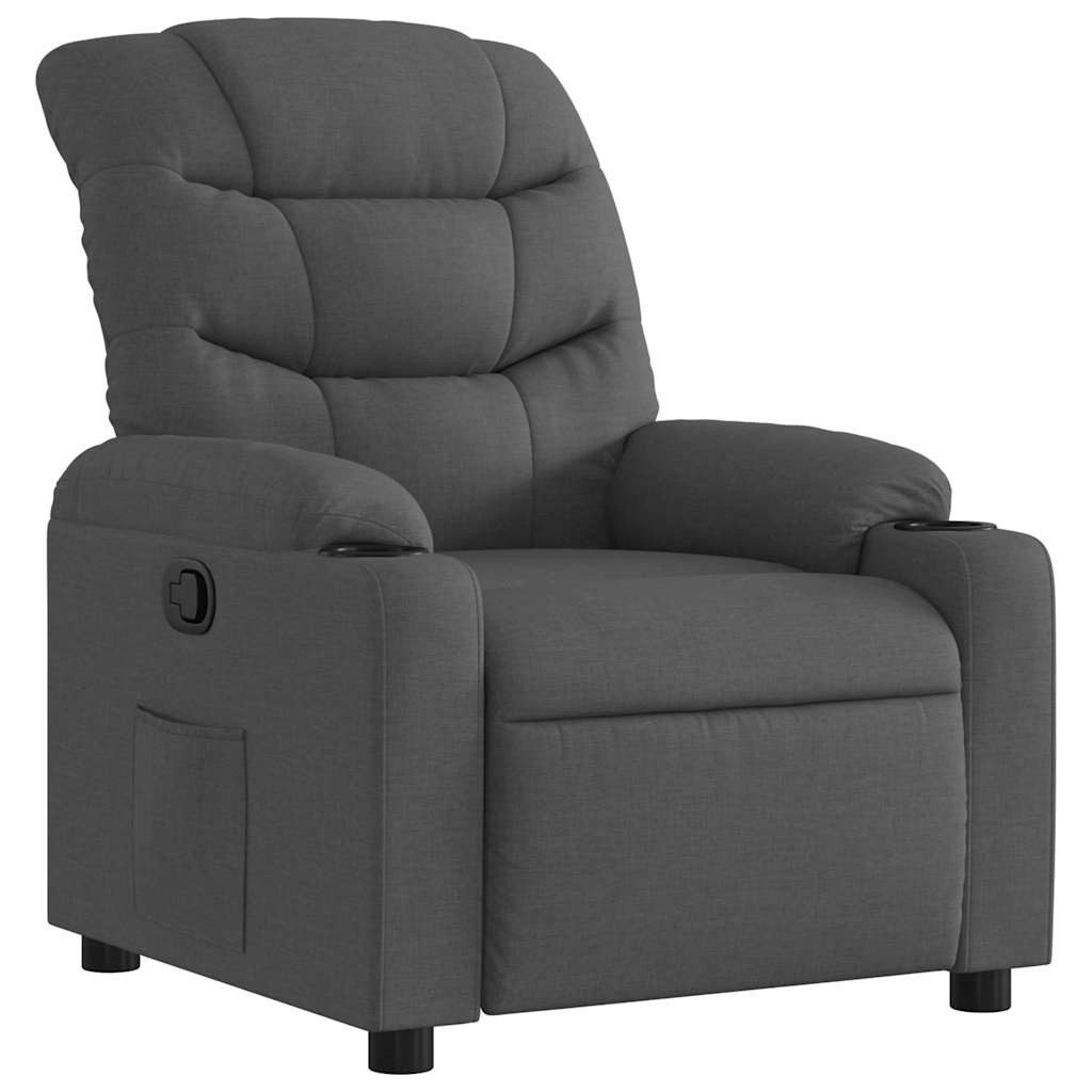 vidaXL Sessel Relaxsessel Dunkelgrau Stoff (1-St) günstig online kaufen