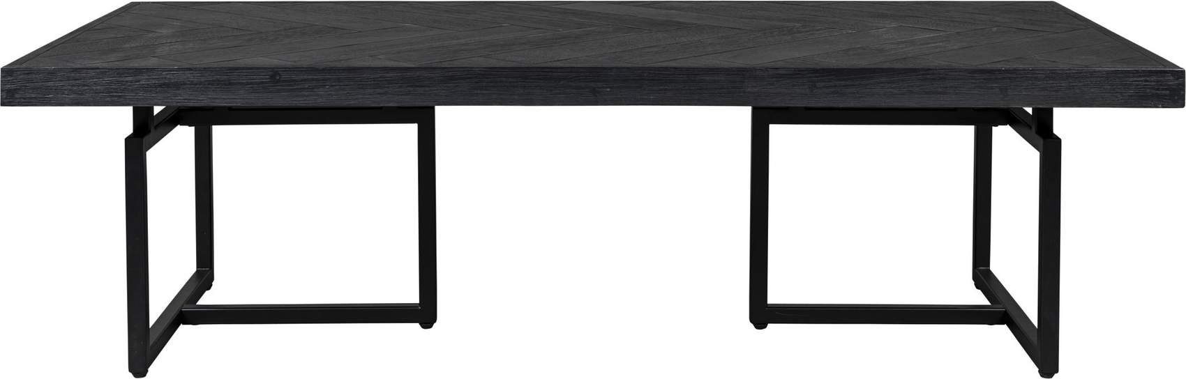 Dutchbone Couchtisch Wohnzimmertisch CLASS mit Fischgrät Platte 120 x 60 cm