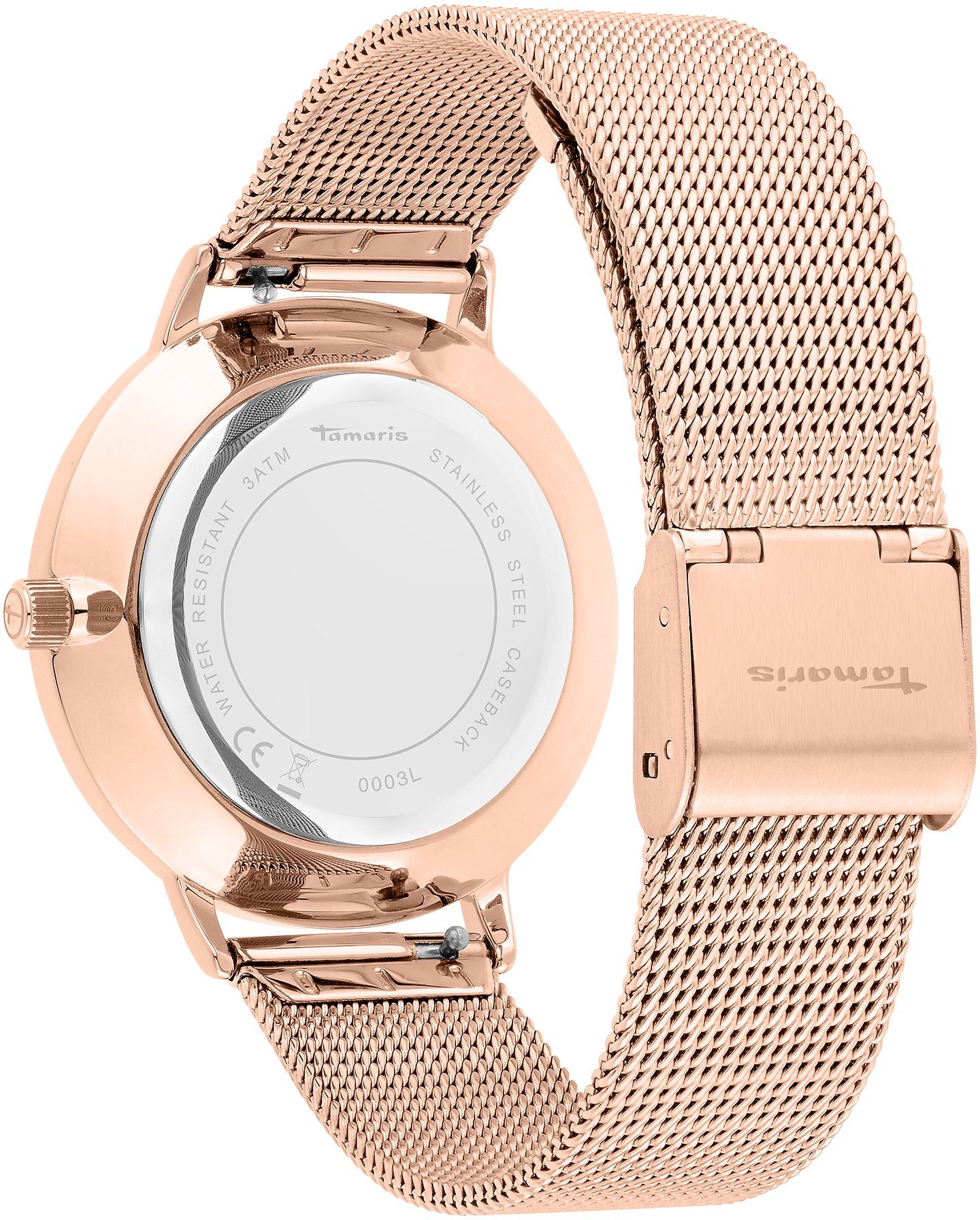 Tamaris Quarzuhr TT-0003-MQ, Armbanduhr, Damenuhr, Edelstahlarmband, analog – Bild 3 von 5