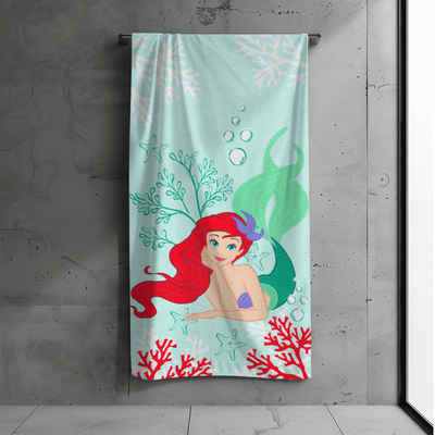 MTOnlinehandel Badetuch Arielle Meerjungfrau 70x140 cm, 100 %, Baumwolle (1-St), Strandtuch Disney's Mermaid Prinzessin