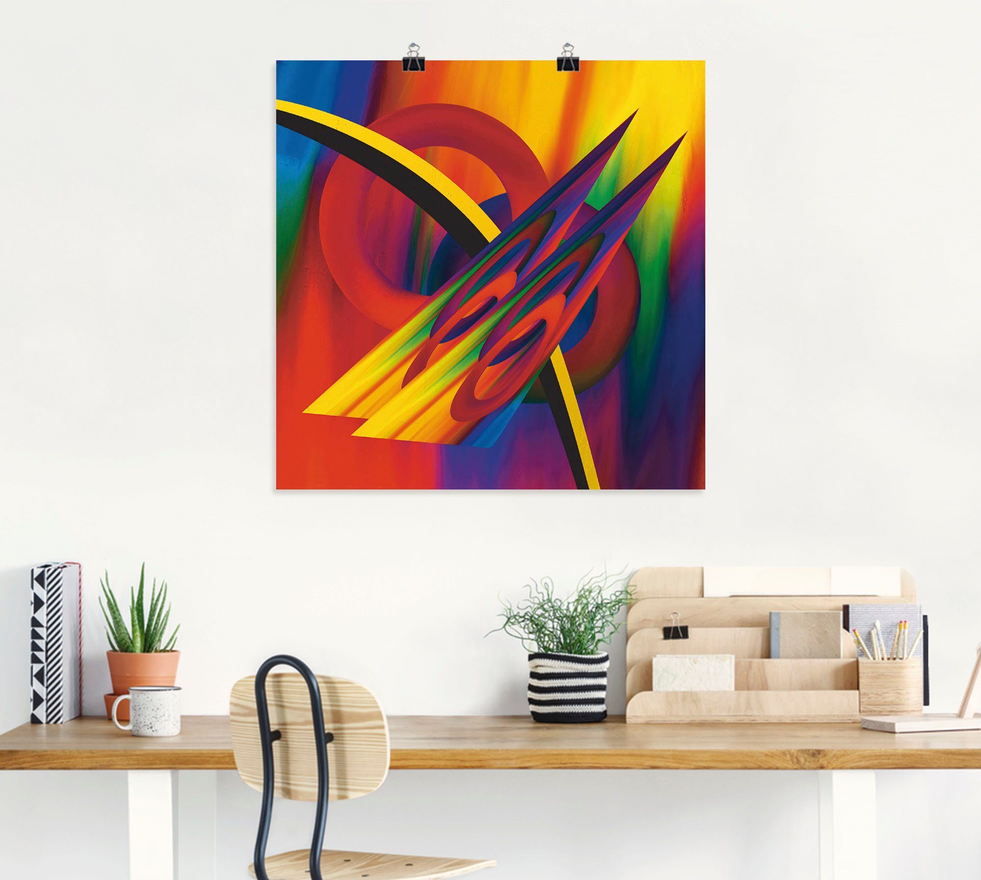 Artland Poster Modern Bunt, Muster (1 St), ohne Rahmen