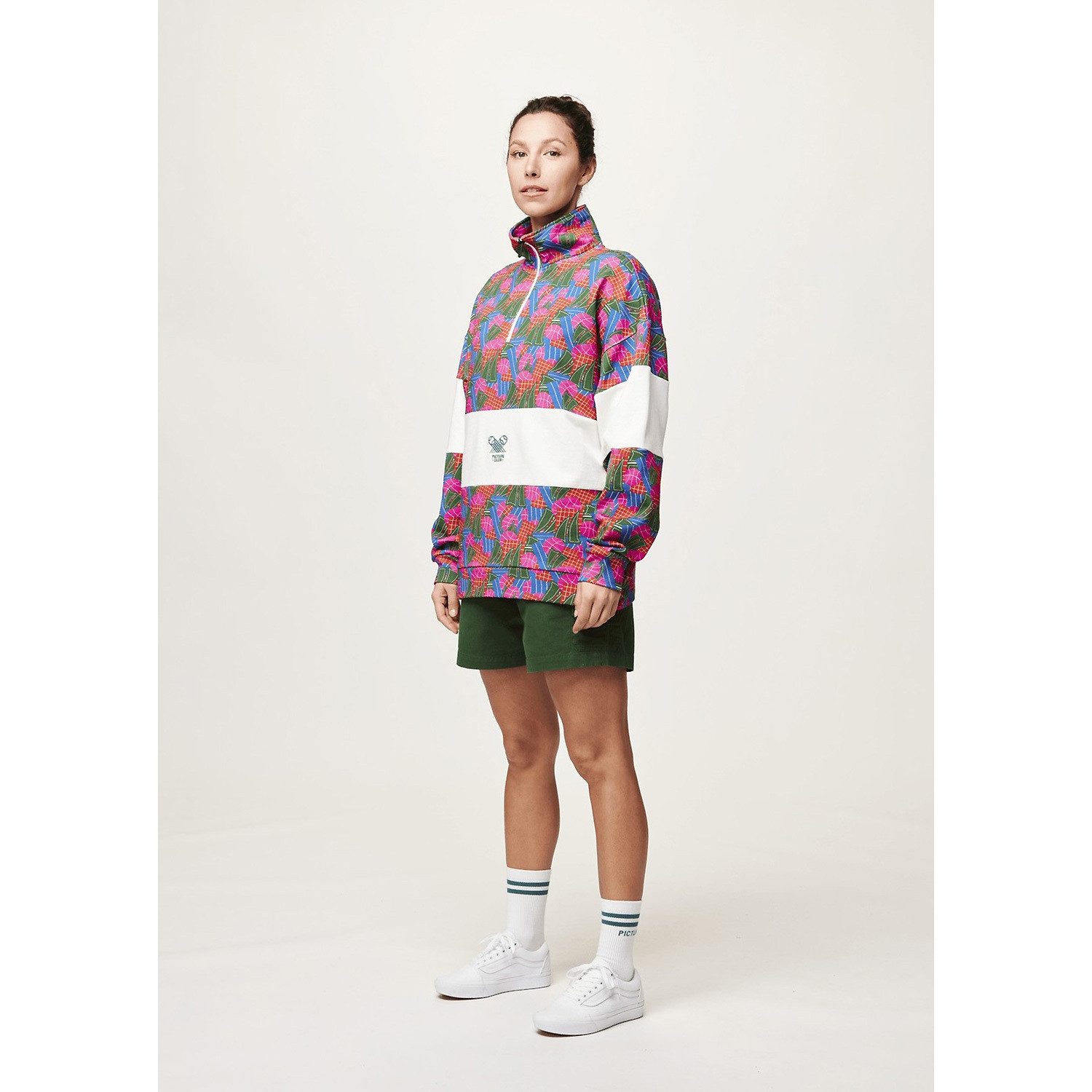 Picture Longsleeve Pullover W FIR RUGBY 1/4 ZIP SWEATER