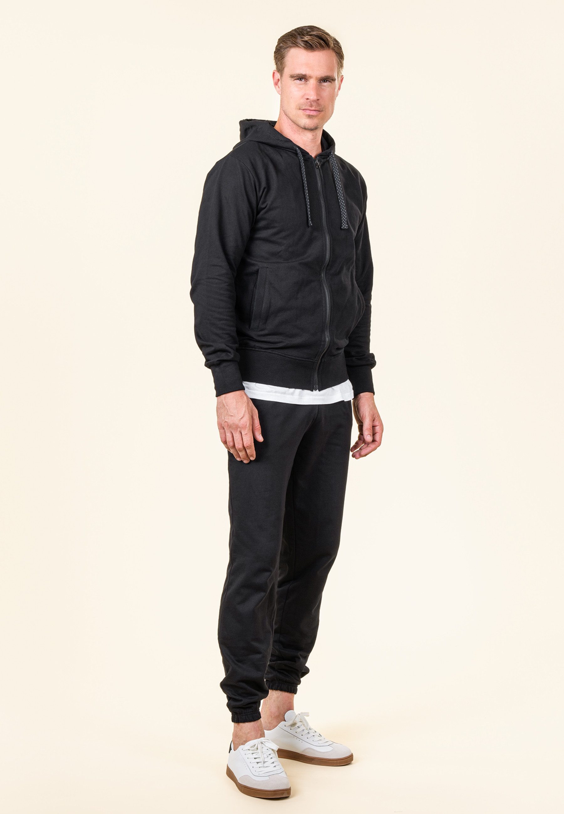 LIVING CRAFTS Kapuzensweatjacke CAMERON GOTS zertifiziert