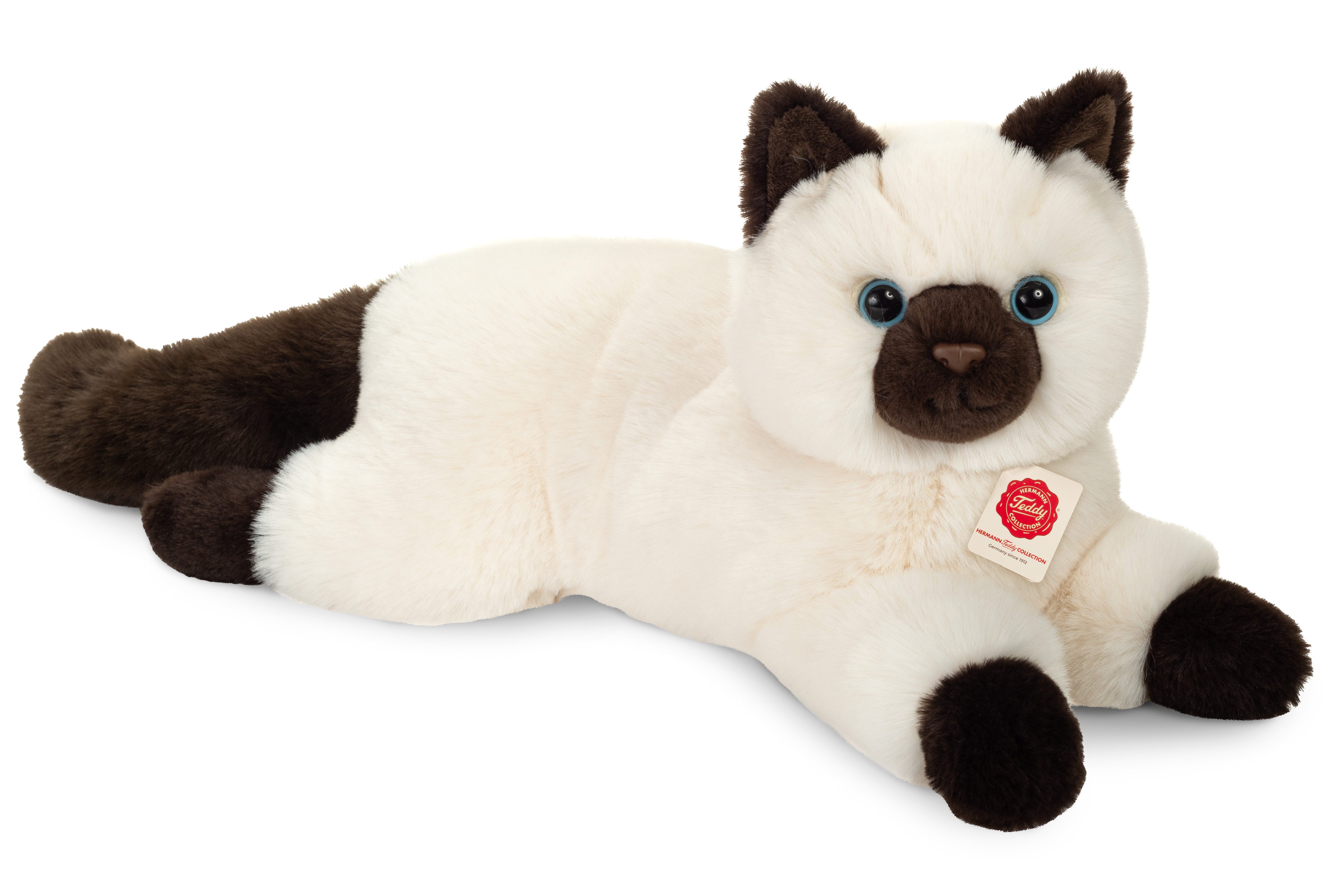 Teddy Hermann® Kuscheltier Birma-Katze, liegend, 36 cm, zum Teil aus recyceltem Material