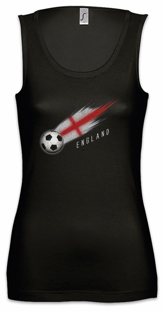 Urban Backwoods Tanktop England Football Comet I Ärmelloses Damen T-Shirt Englisch Fußball Fussball Uk United Kingdom