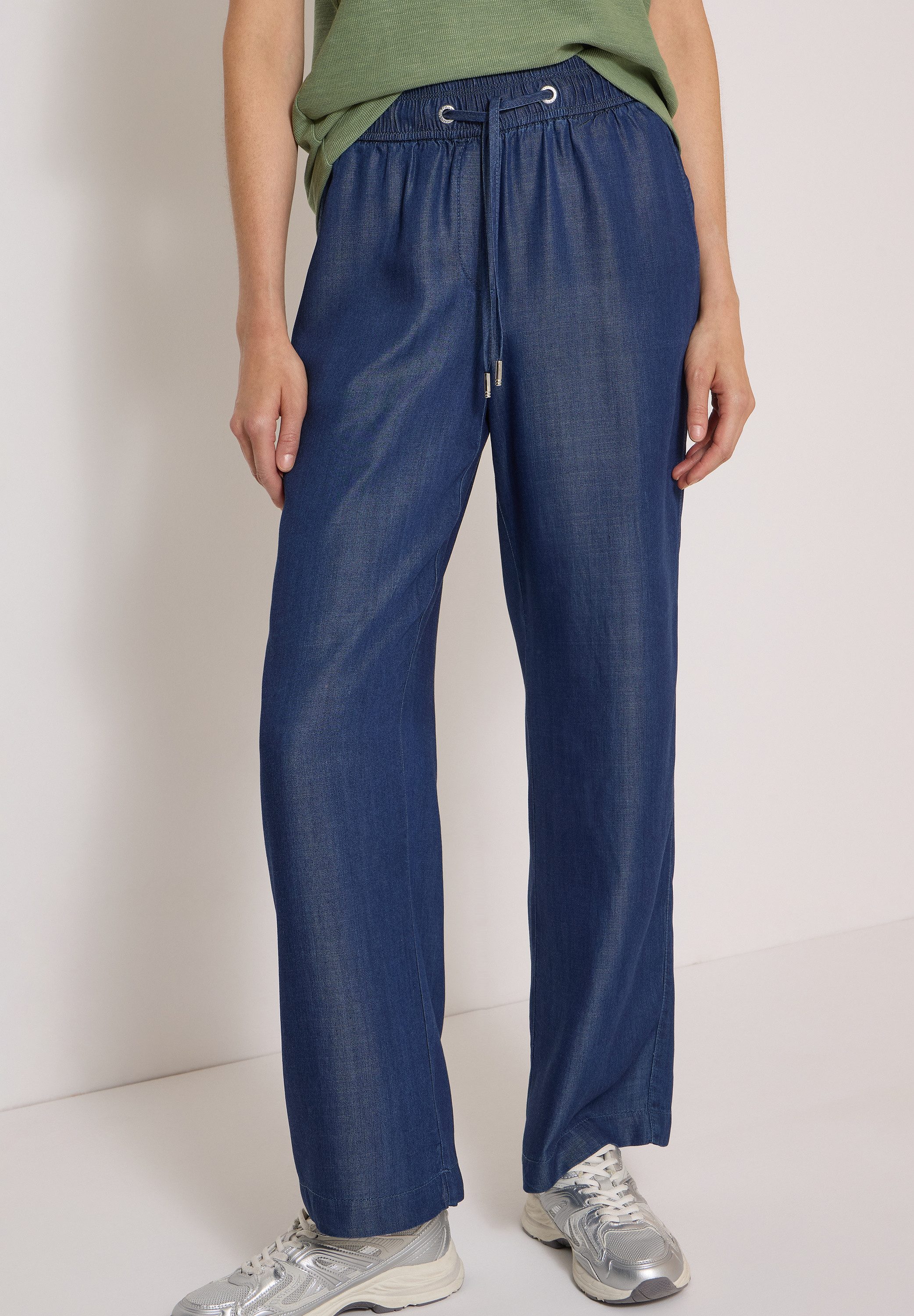 CECIL Stoffhose aus Lyocell im Denim-Style