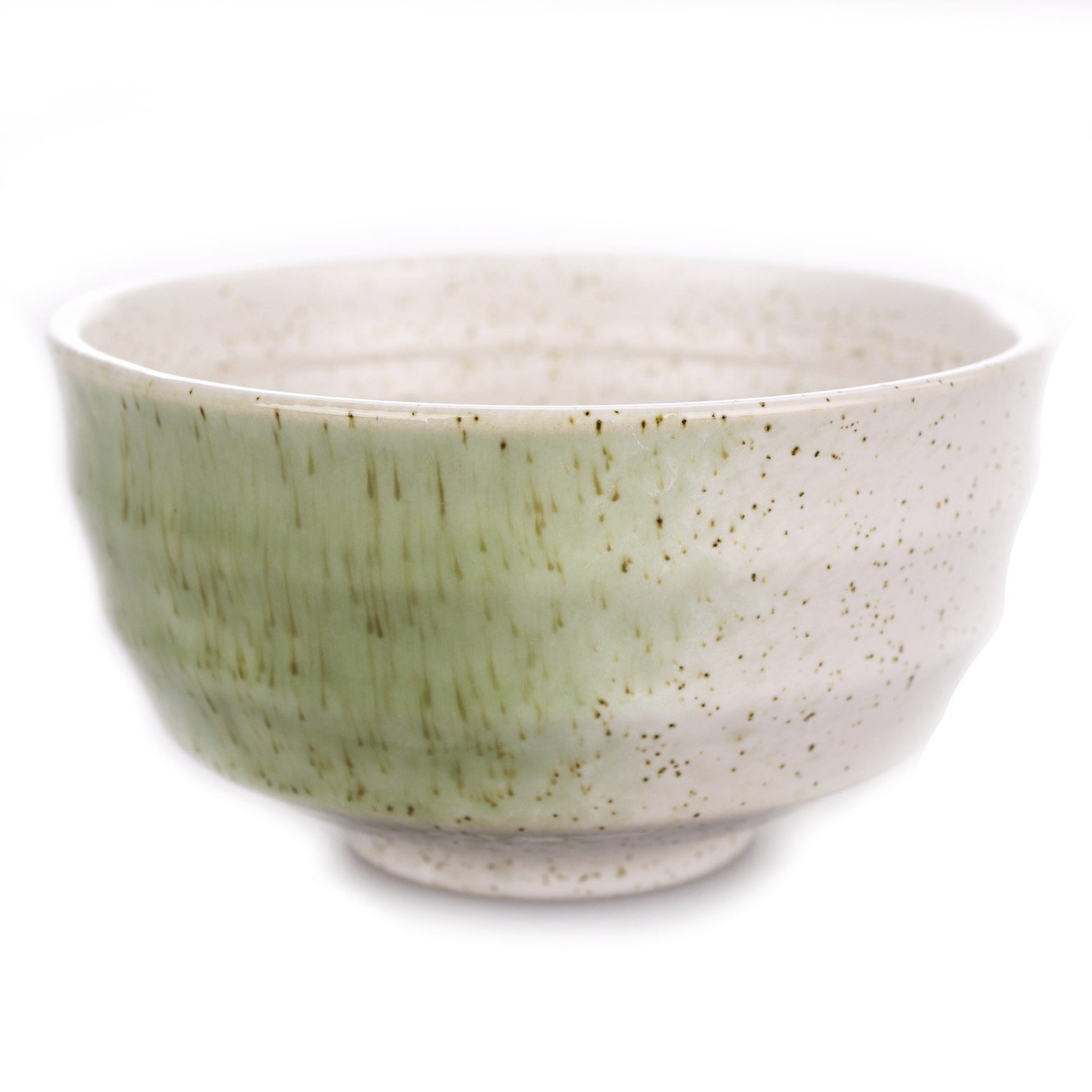 u. 2 Matcha Goodwei "Shiro": Keramik (5-tlg), Teezeremonie Duo-Set Besenhalter Teeservice Schalen, Besen
