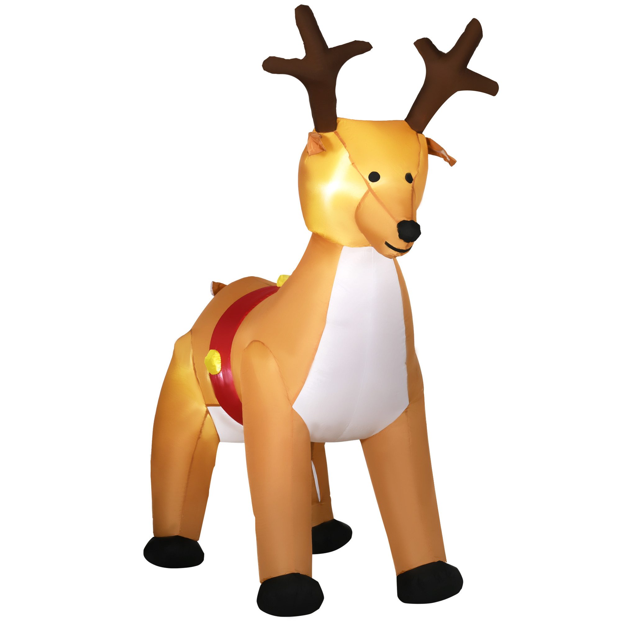HOMCOM Weihnachtsfigur Polyesterstoff (Weihnachtsdekoration, 1 St., Aufblas günstig online kaufen