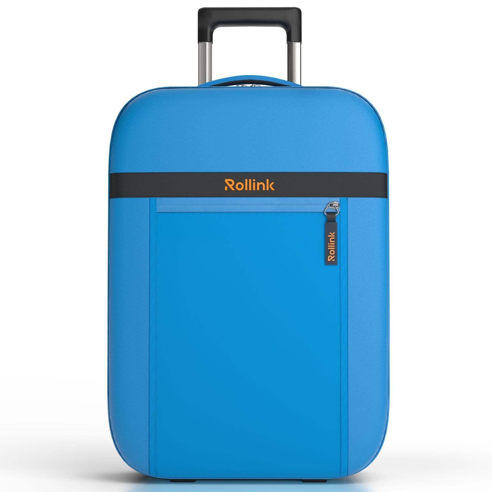 Rollink Hartschalen-Trolley Aura, 2 Rollen, Polycarbonat dive blue