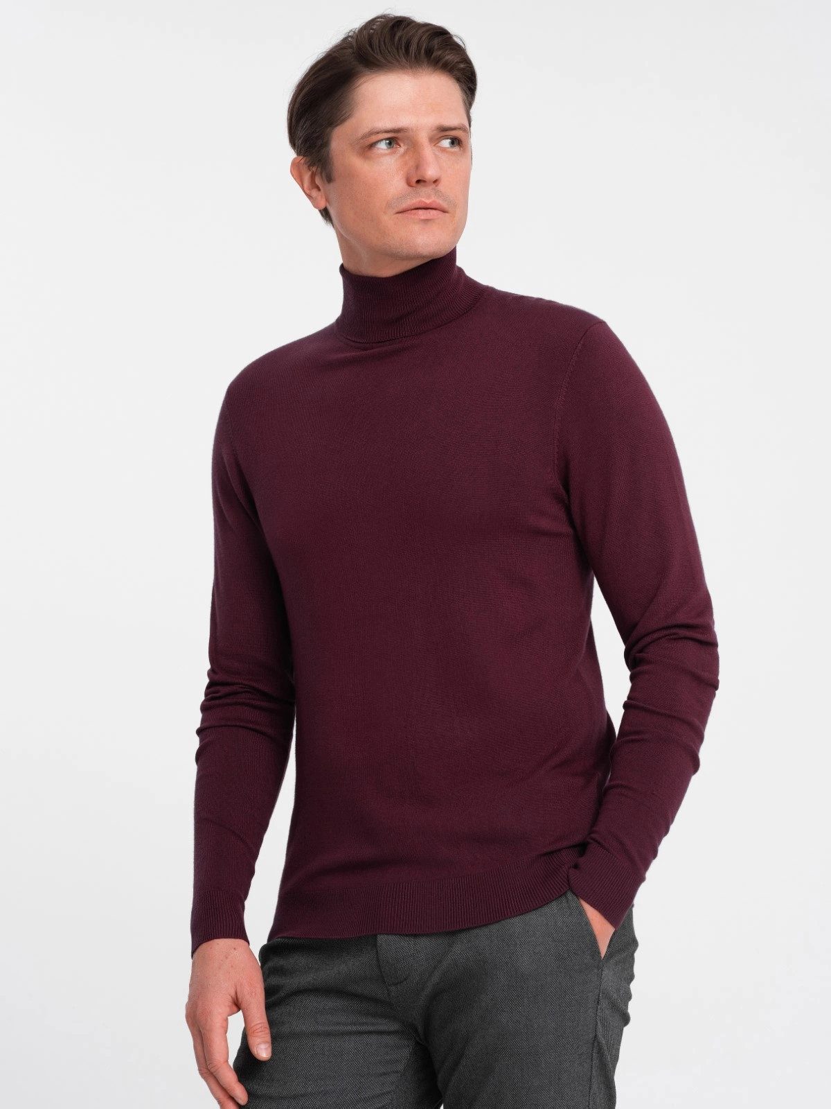 OMBRE Rollkragenpullover Gestrickter Rollkragenpullover für Herren günstig online kaufen