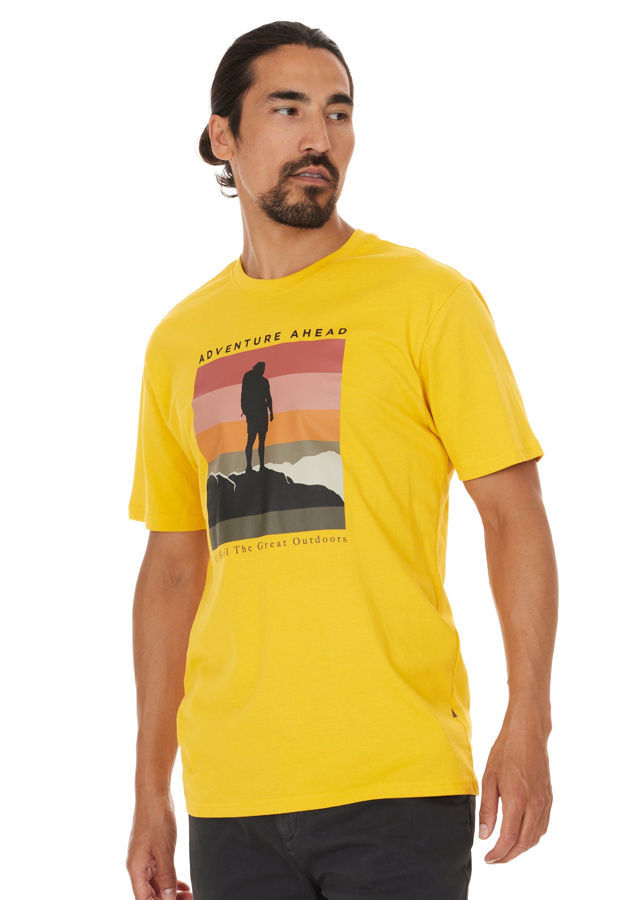 WHISTLER T-Shirt Vesper (1-tlg) mit modischem Aufdruck gelb